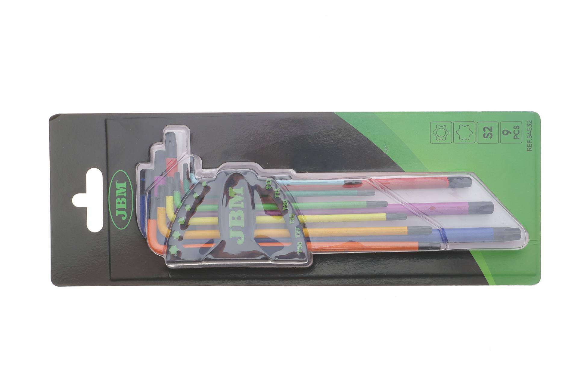 Набір ключів Г-под. Torx T10-T50 (кольорові)