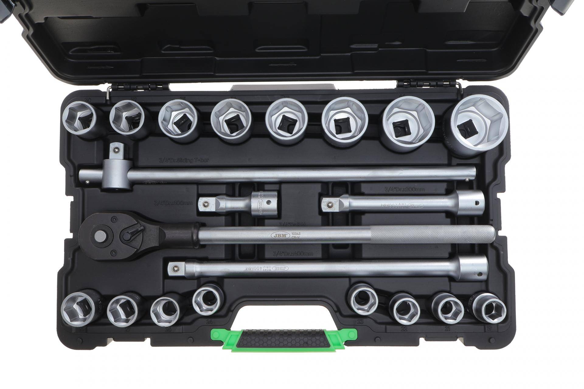 Набір головок 6-граней 3/4" 21 од.
