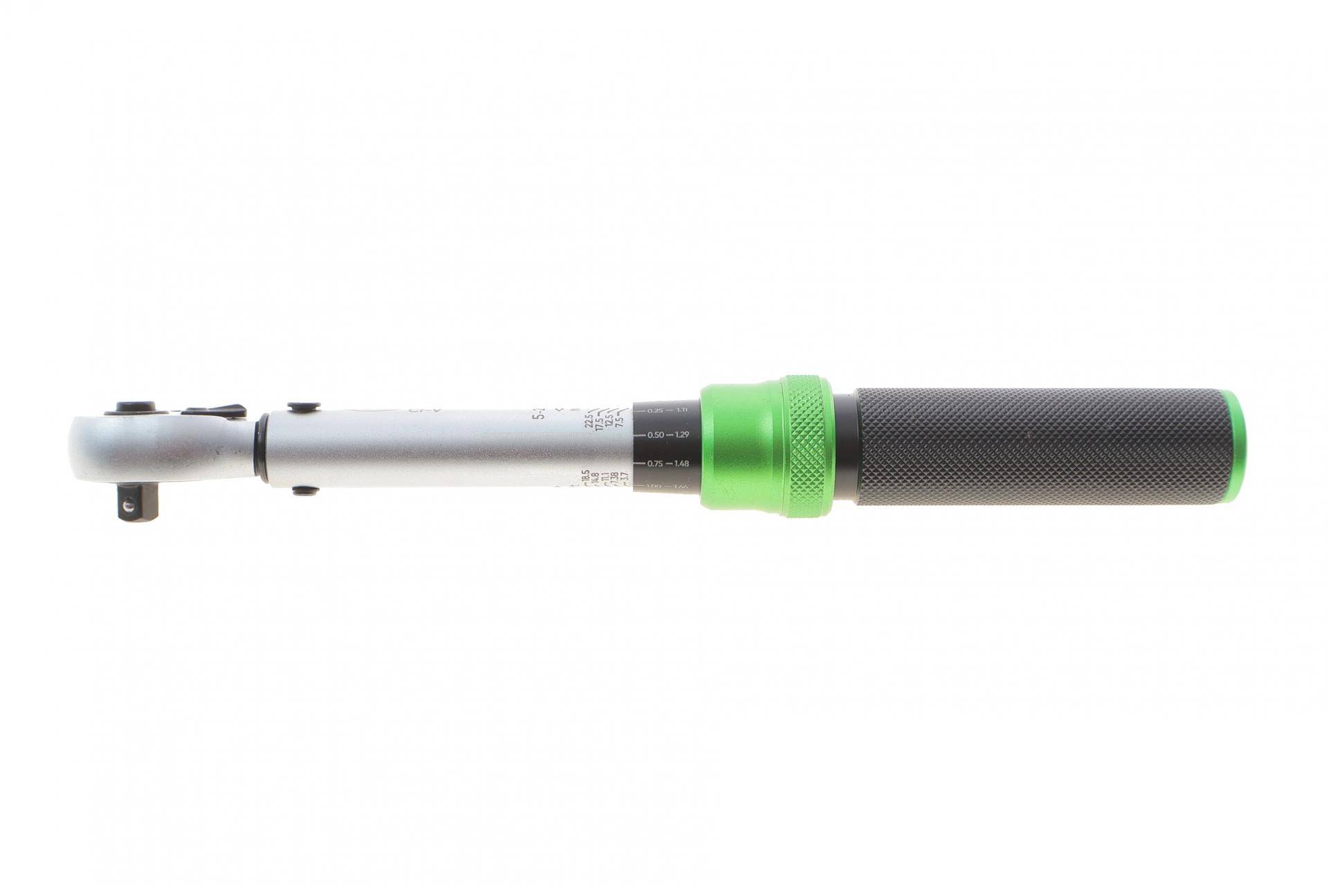 Ключ динамометричний 1/4" 5-25 Нм 72 зубця 235 мм