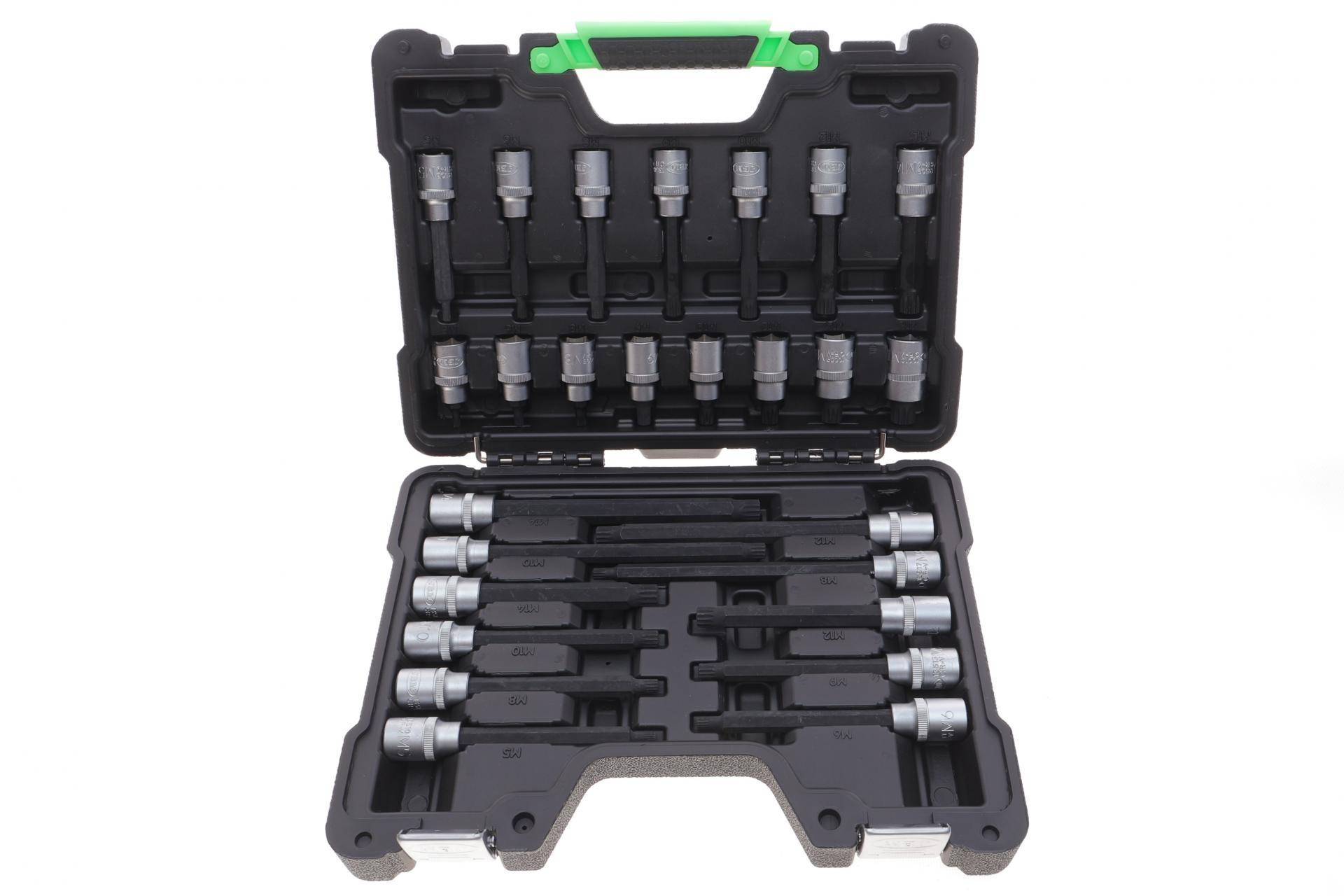 Набір головок 1/2" зі вставками XZN 26 од.