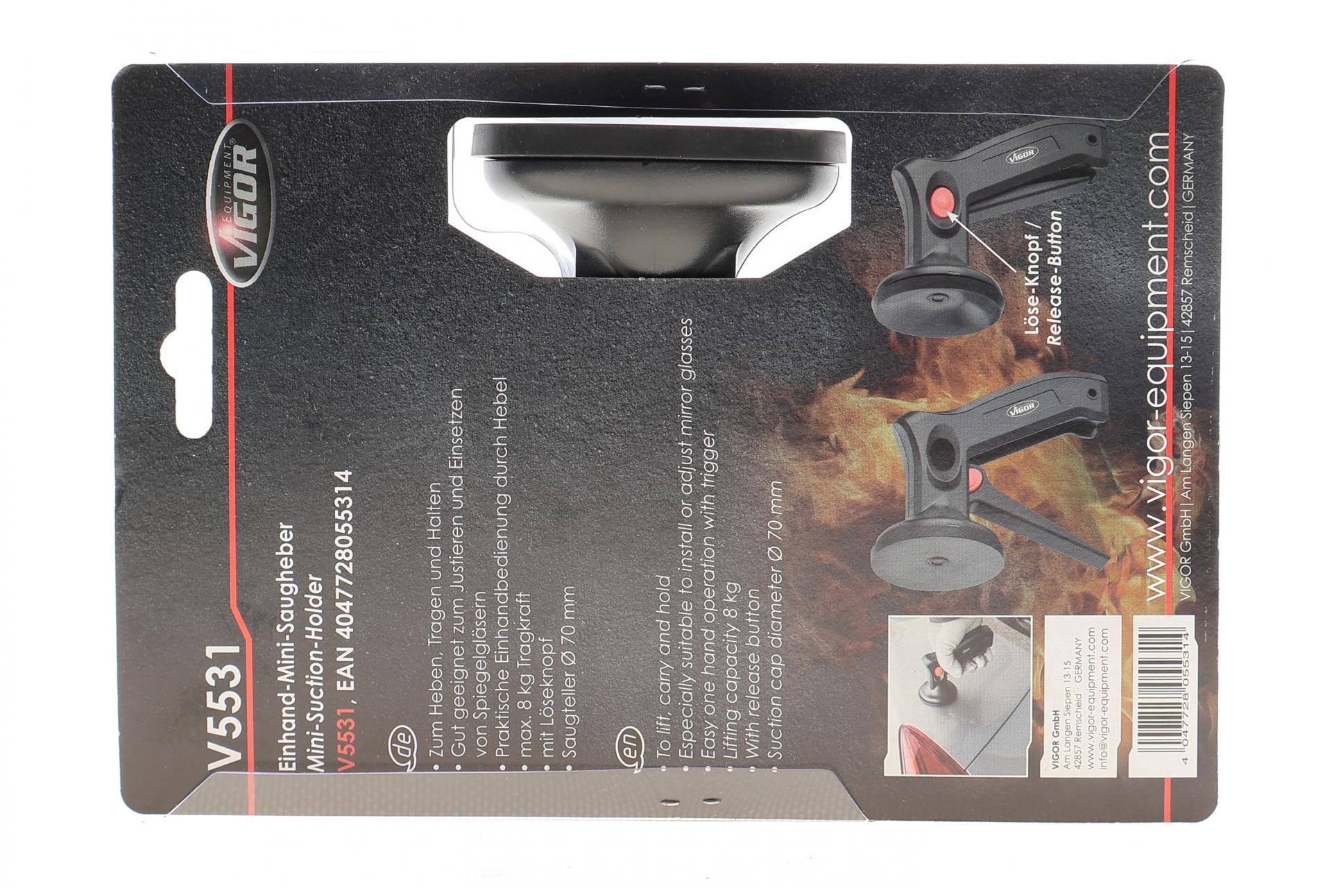 Міні-тримач для скла (на присосці) d=70mm