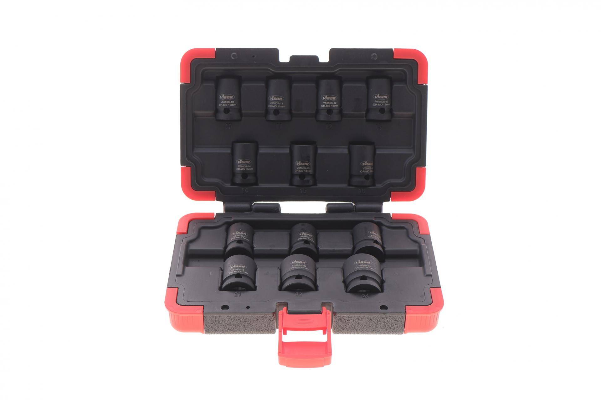 Набір ударних головок 1/2" 10-24 мм 13 од.