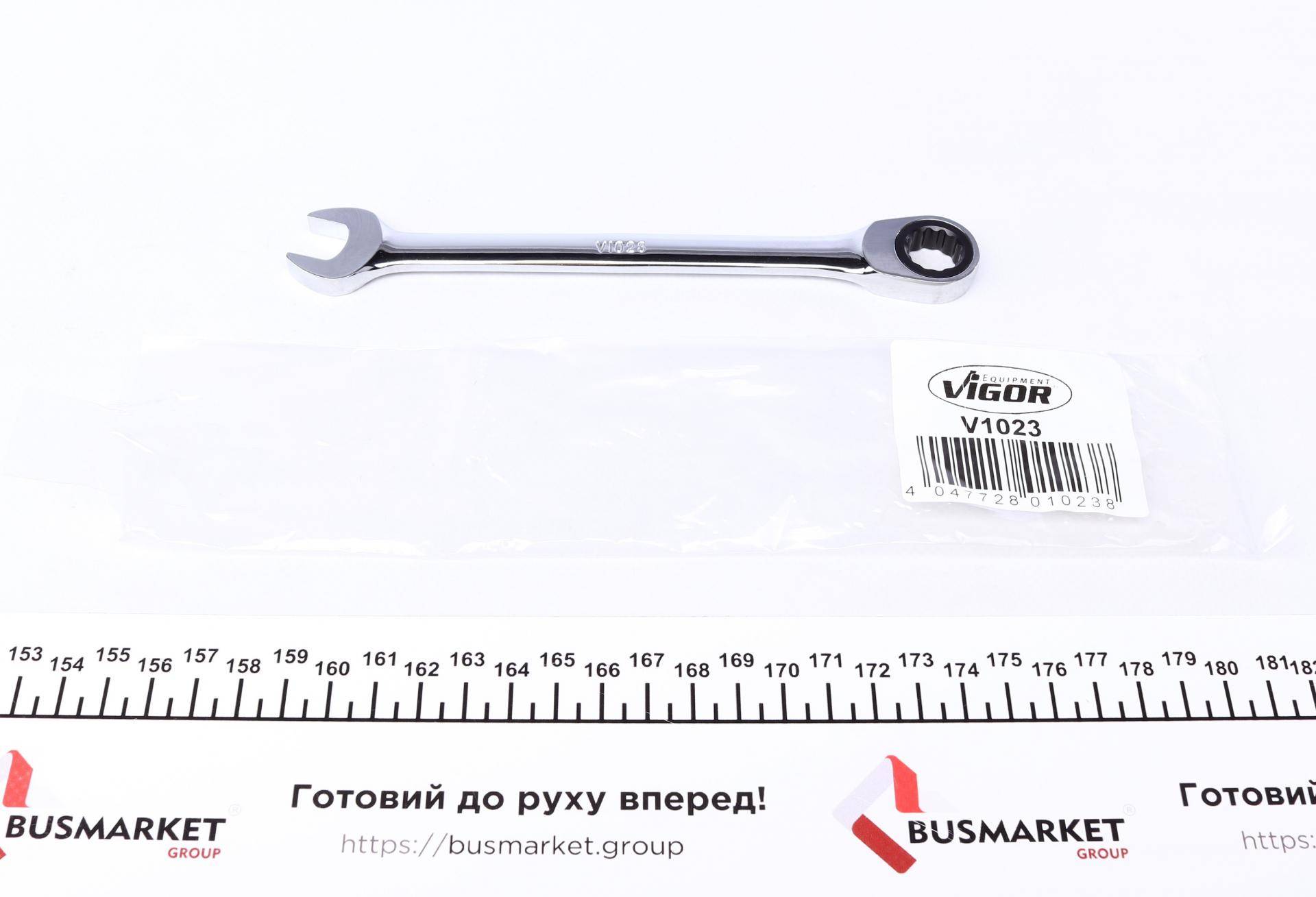 Ключ ріжково-накидний з тріскачкою 13 мм 72 зуб. L-177 мм