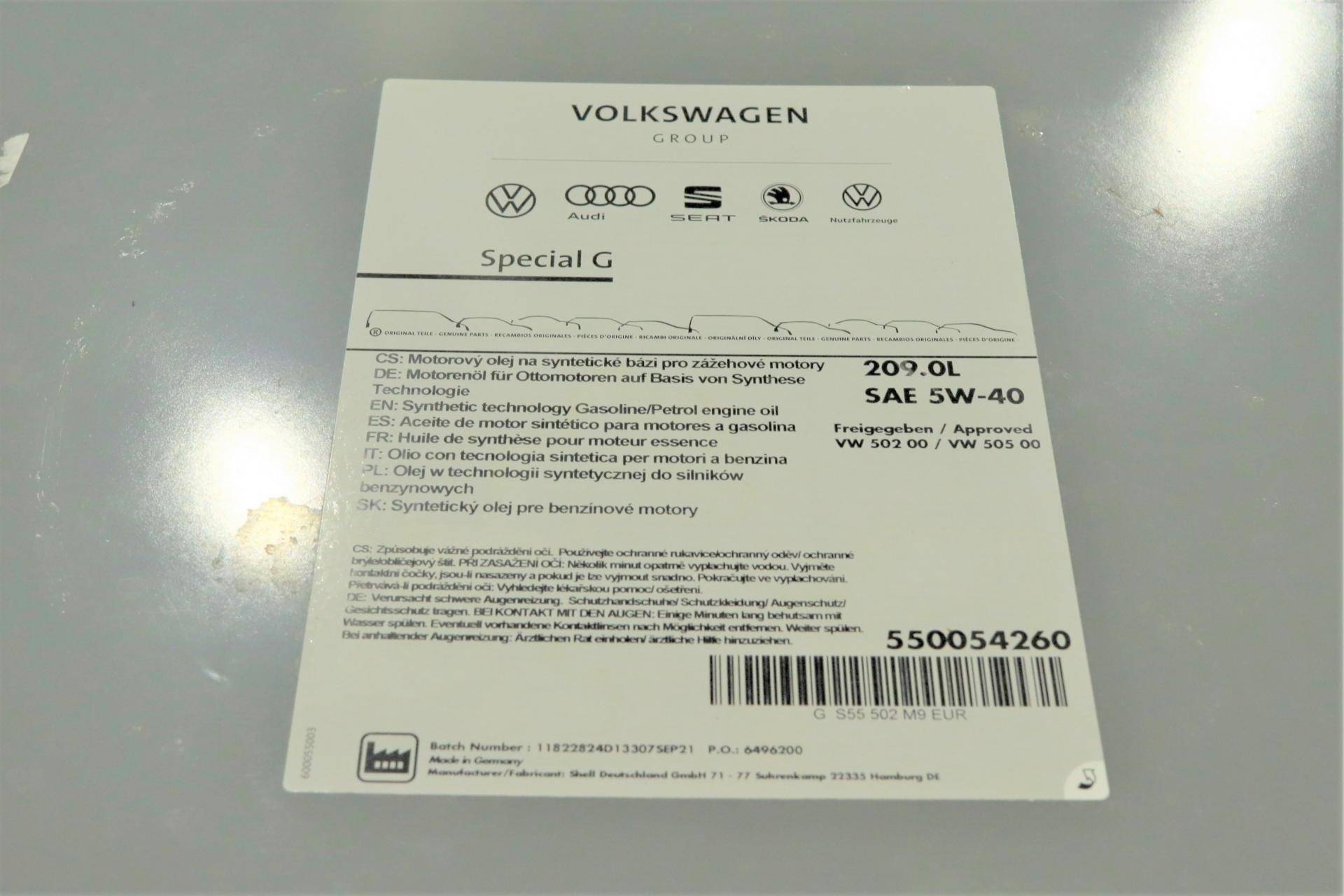 Олива 5W40 Special G (209L) (VW 502 00/505 00)