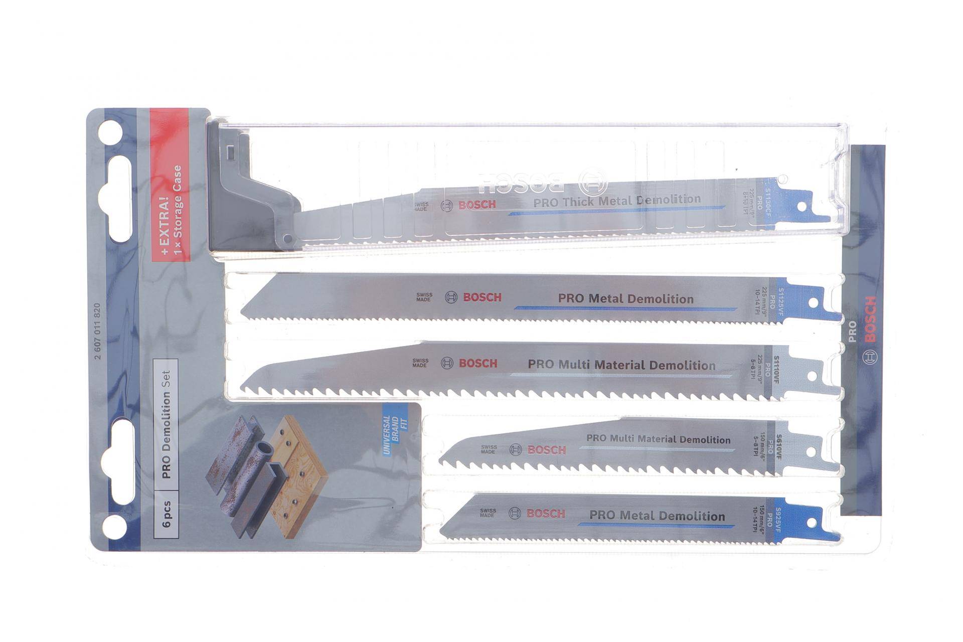 Набір полотен для шабельної пилки PRO Demolition Blade Set 6 од.