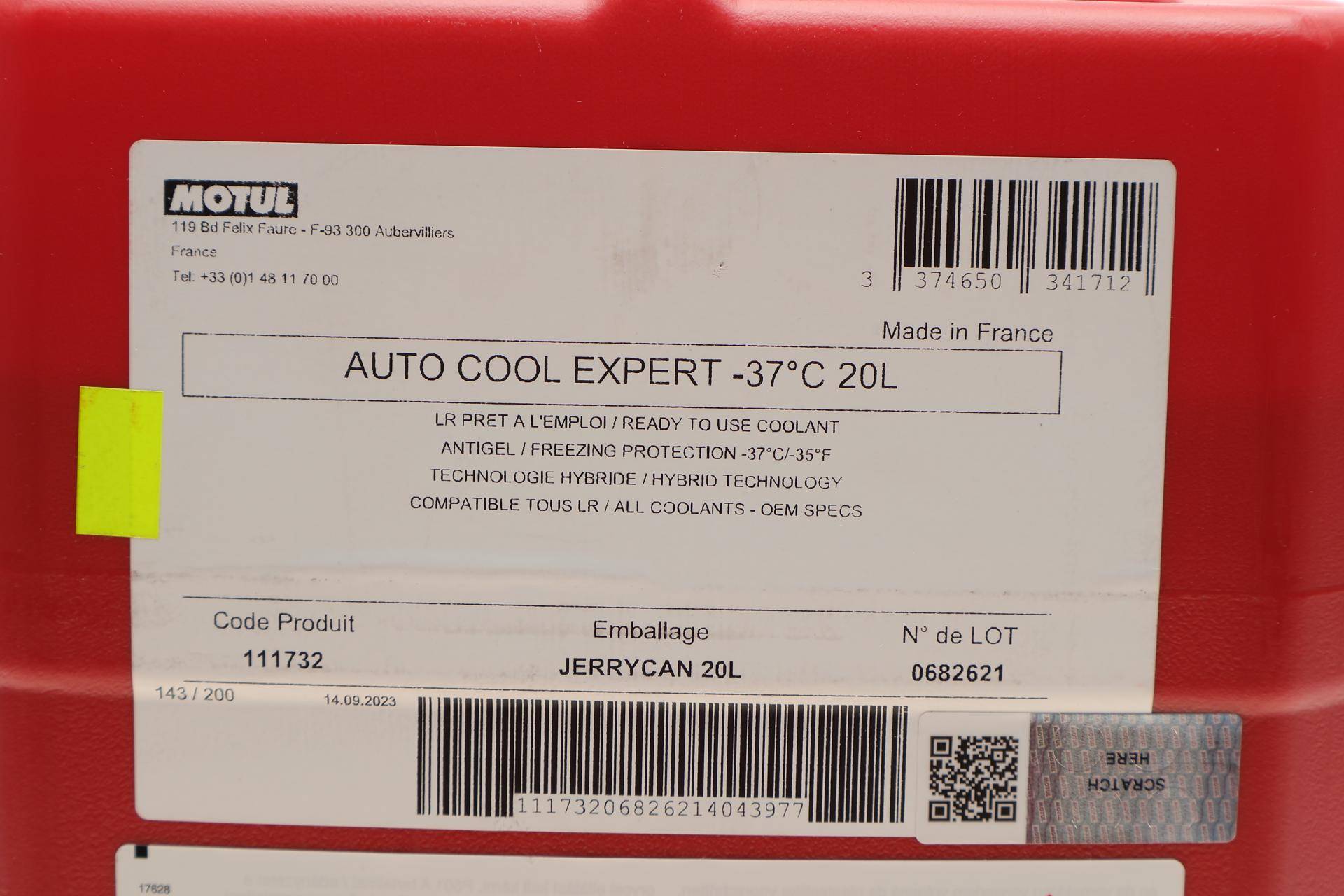 Антифриз (синій) (20L) Auto Cool Expert -37°C (111732) готовий до застосування