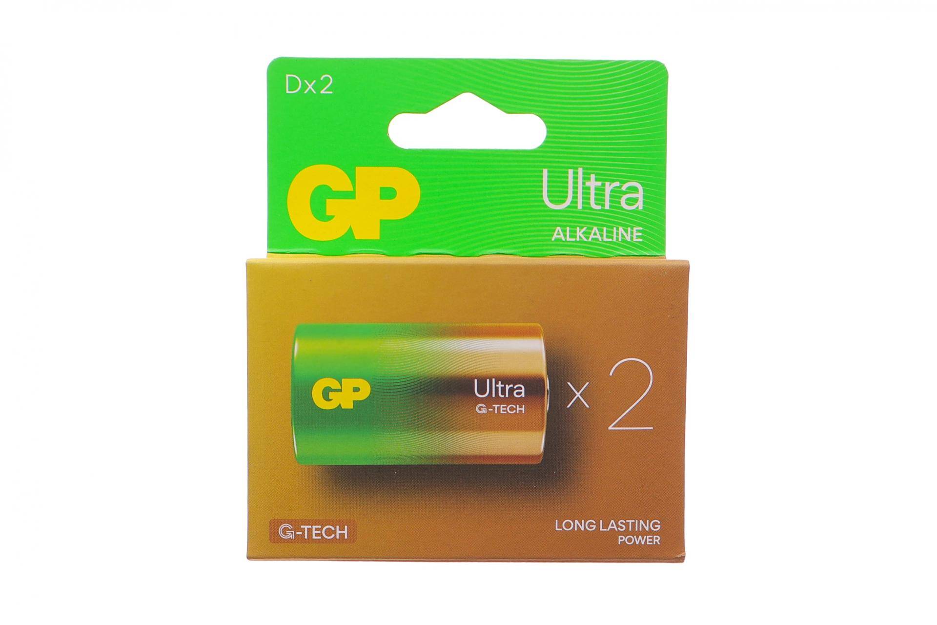 Батарейка GP Ultra Alkaline 1,5V (LR20) лужна 13AU21-SB2