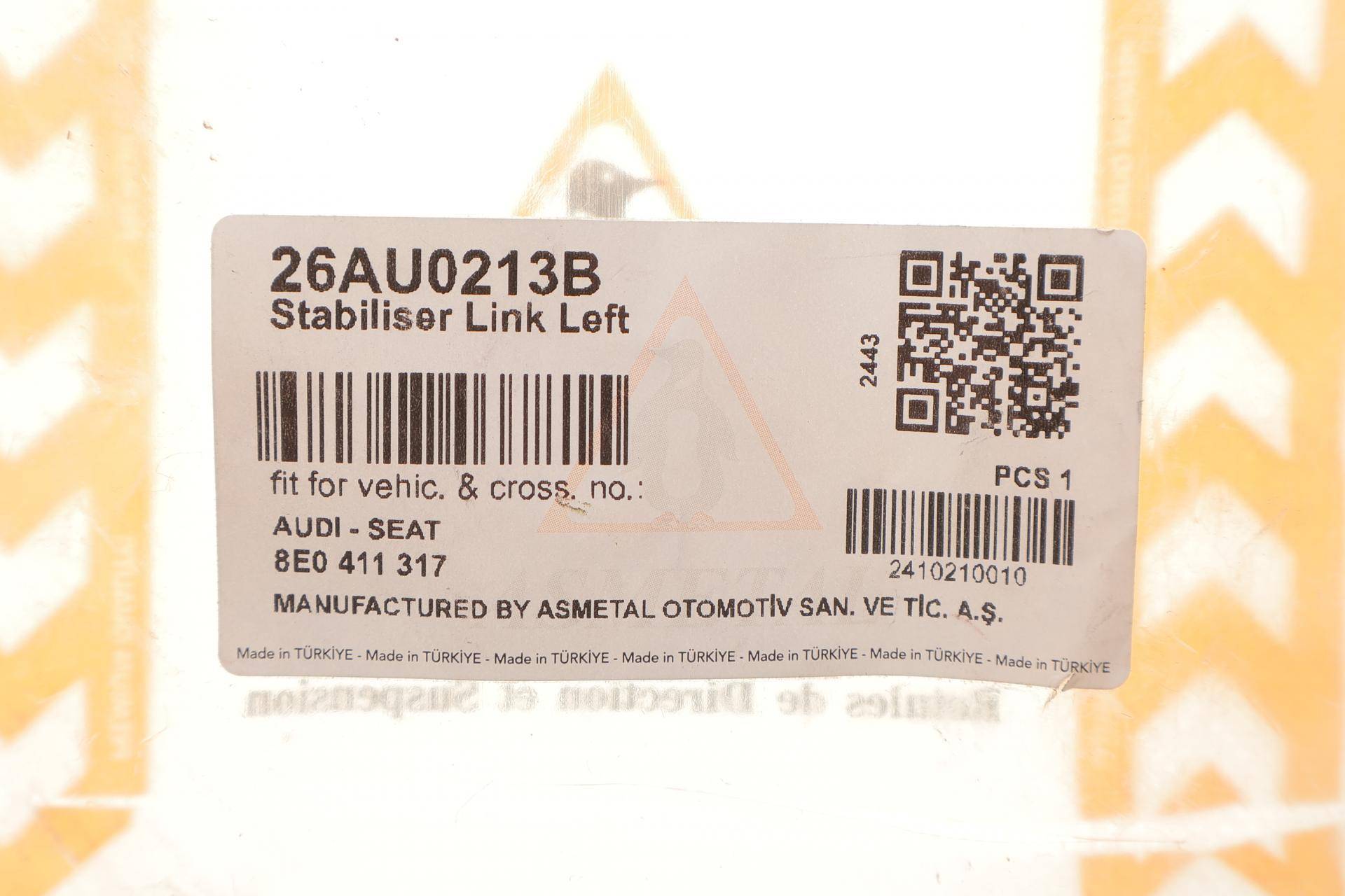 Тяга стабілізатора (переднього) (L) Audi A4 1.6-4.2 00-09 (без болтів)