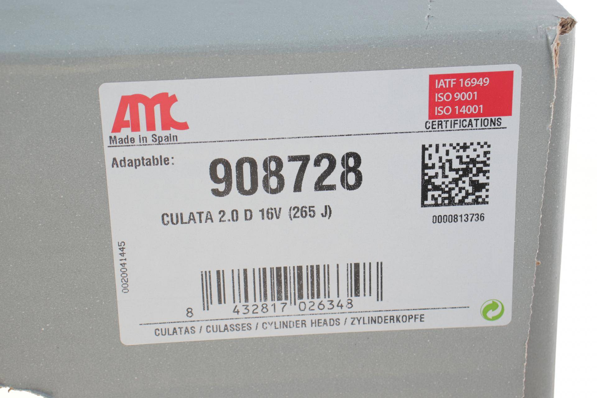 Головка блоку циліндрів VW Crafter 30-35/30-50 2.0 TDI 11-16