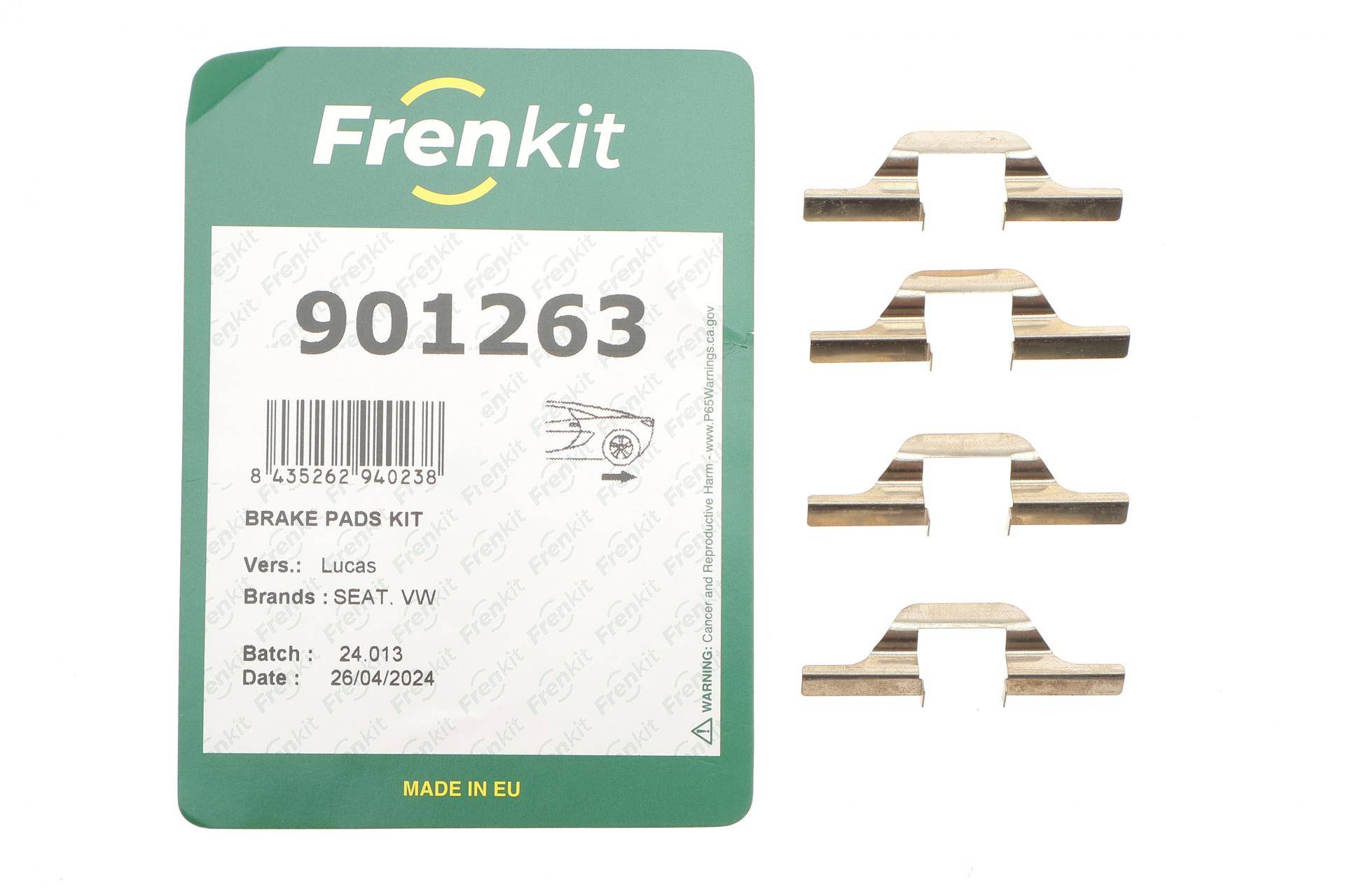 Планка супорта (заднього) прижимна (к-кт) VW Golf IV 98-02 (Lucas)