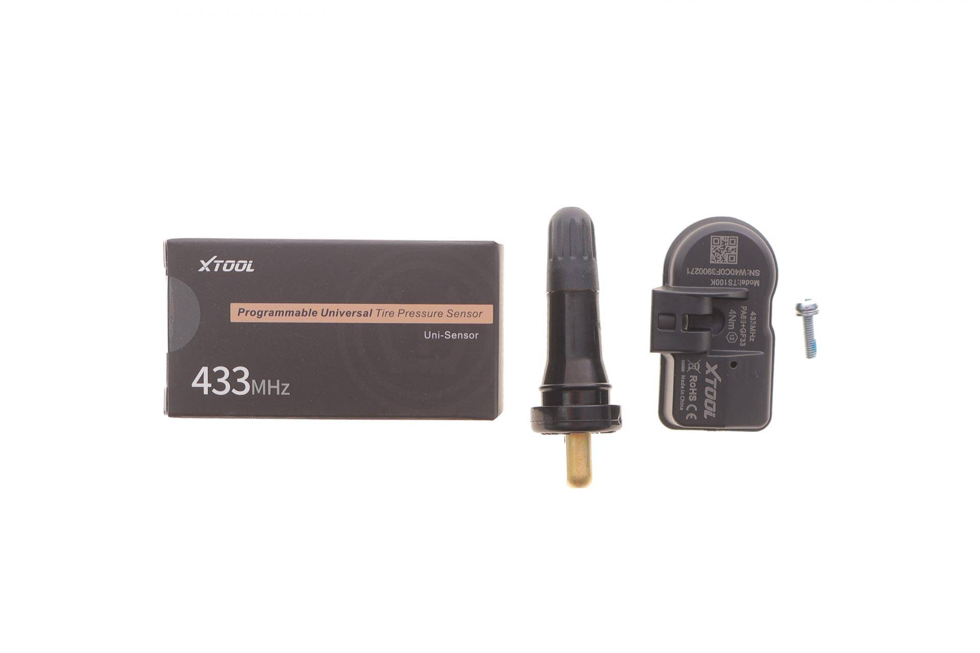 Датчик TPMS (433 МГц + 315 МГц) (гумовий) (працюють лише з програматором XTOOL TP150)