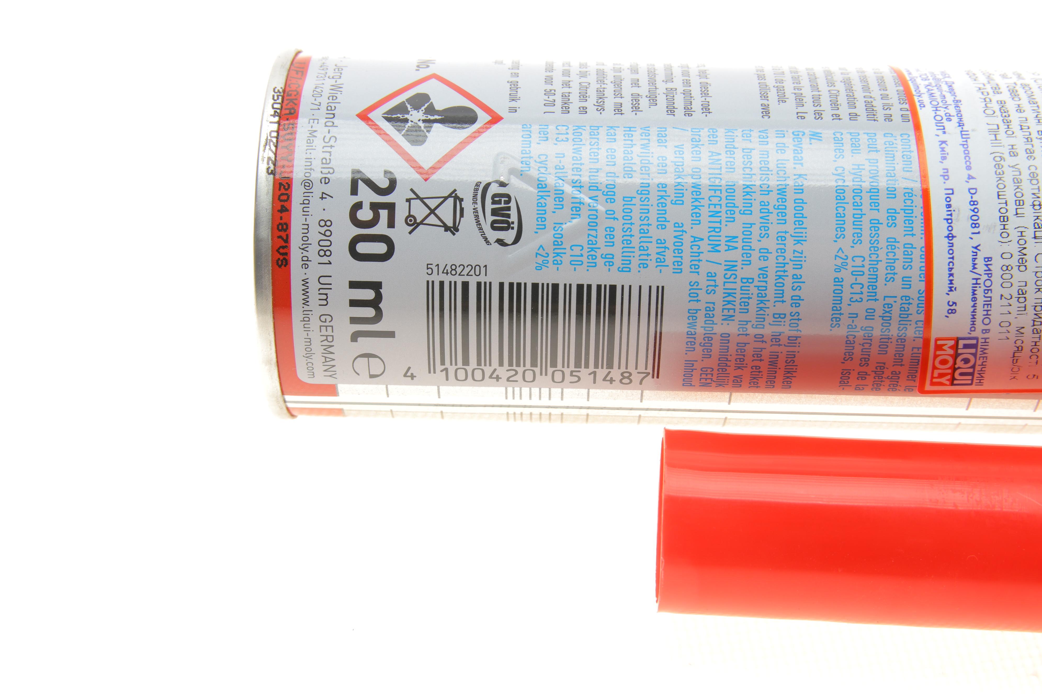 Присадка для очищення сажевих фільтрів Diesel Partikelfilter Schutz (250ml) (5148=2146)