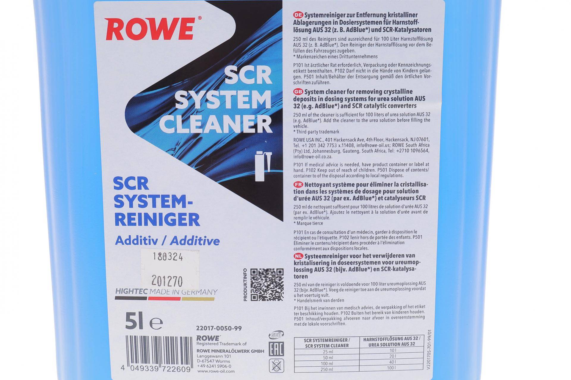 Очисник системи SCR (AdBlue) (5L) (1:400)