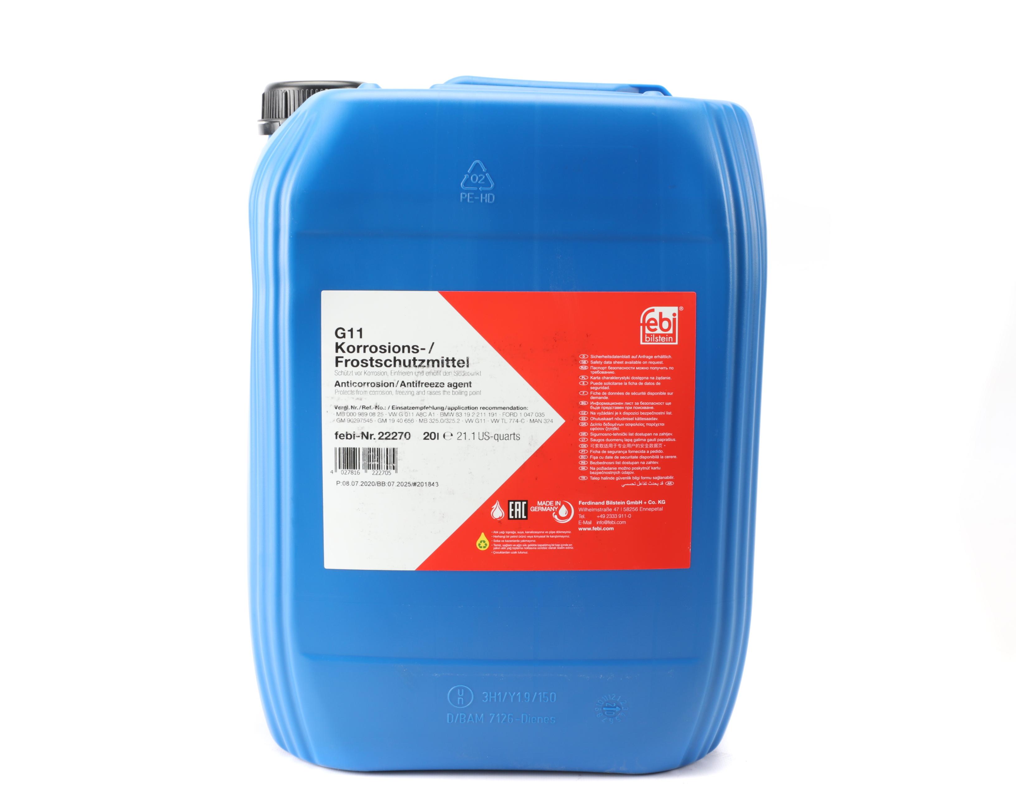 Антифриз (синій) G11 (20L) (MB325.0/325.2)