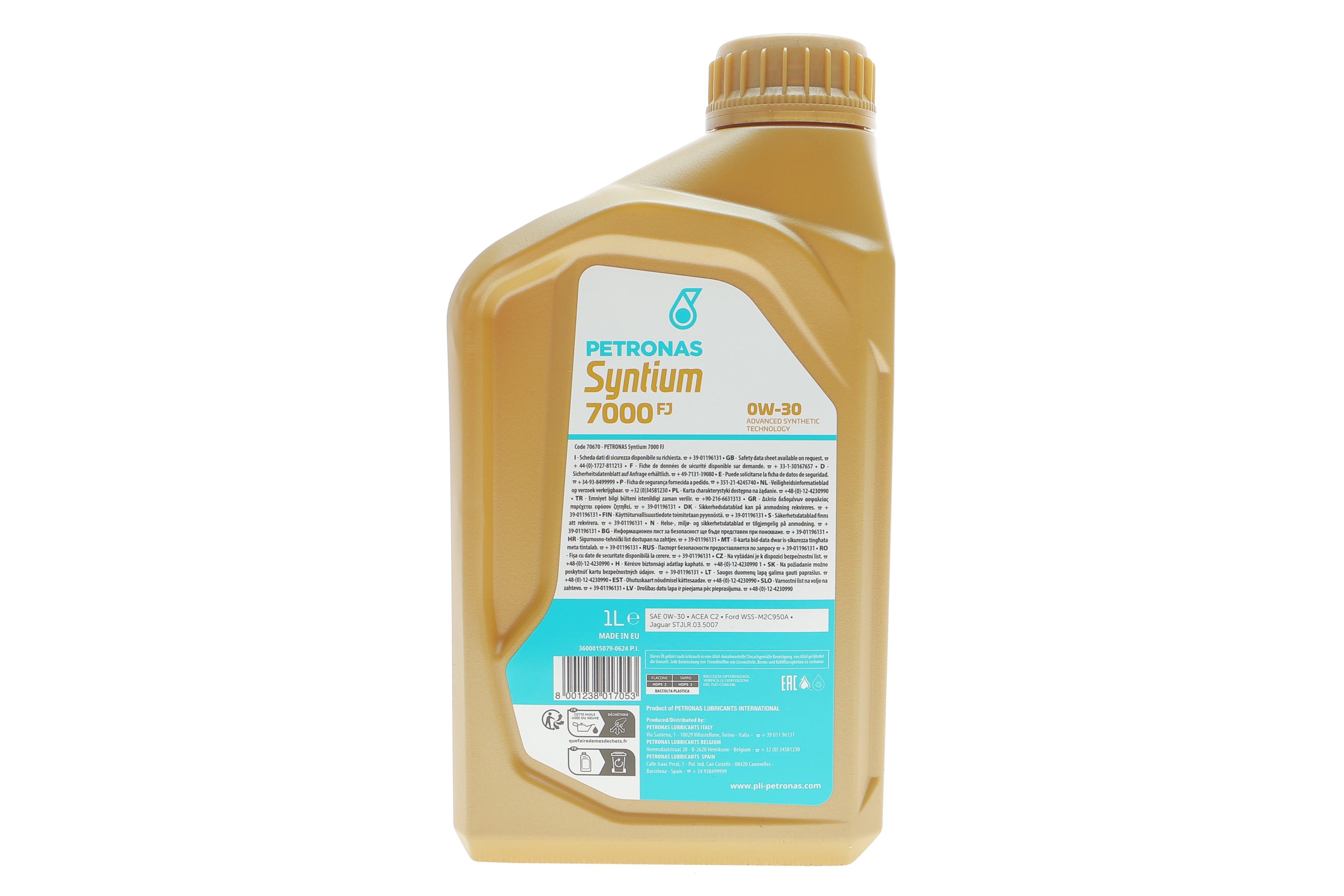 Олива 0W30 SYNTIUM 7000 FJ (1L) (Ford WSS-M2C950-A/Jaguar Land Rover STJLR.03.5007) (ACEA C2)