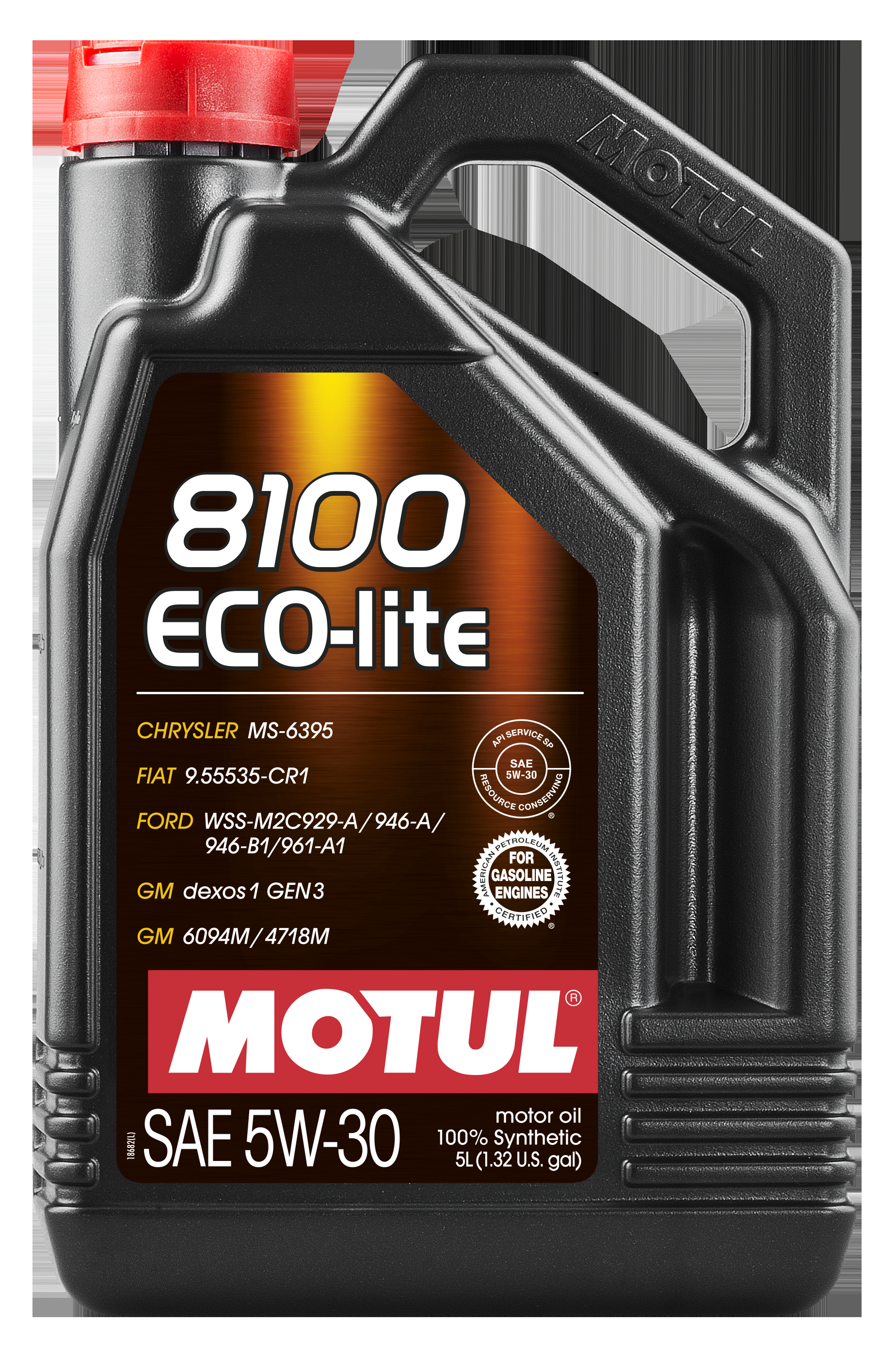 Олива 5W30 ECO-lite SAE 8100 (5L) (GM-dexos1 GEN3/FORD M2C 929-A/M2C 946-A ) (107252/108214/104989)