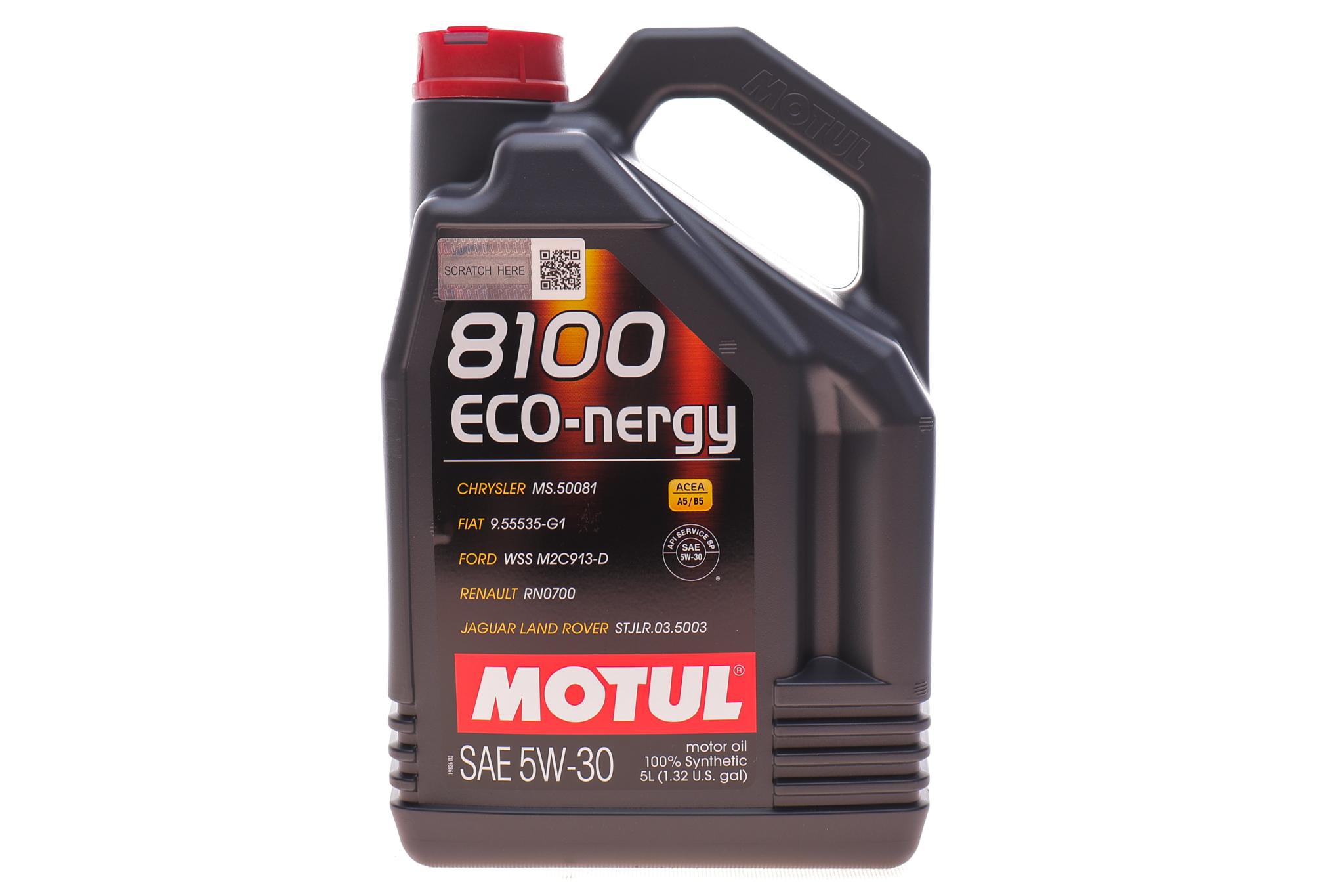 Олива 5W30 ECO-nergy 8100 (5L) (WSS M2C 913D/RN0700/STJLR.03.5003) (102898)