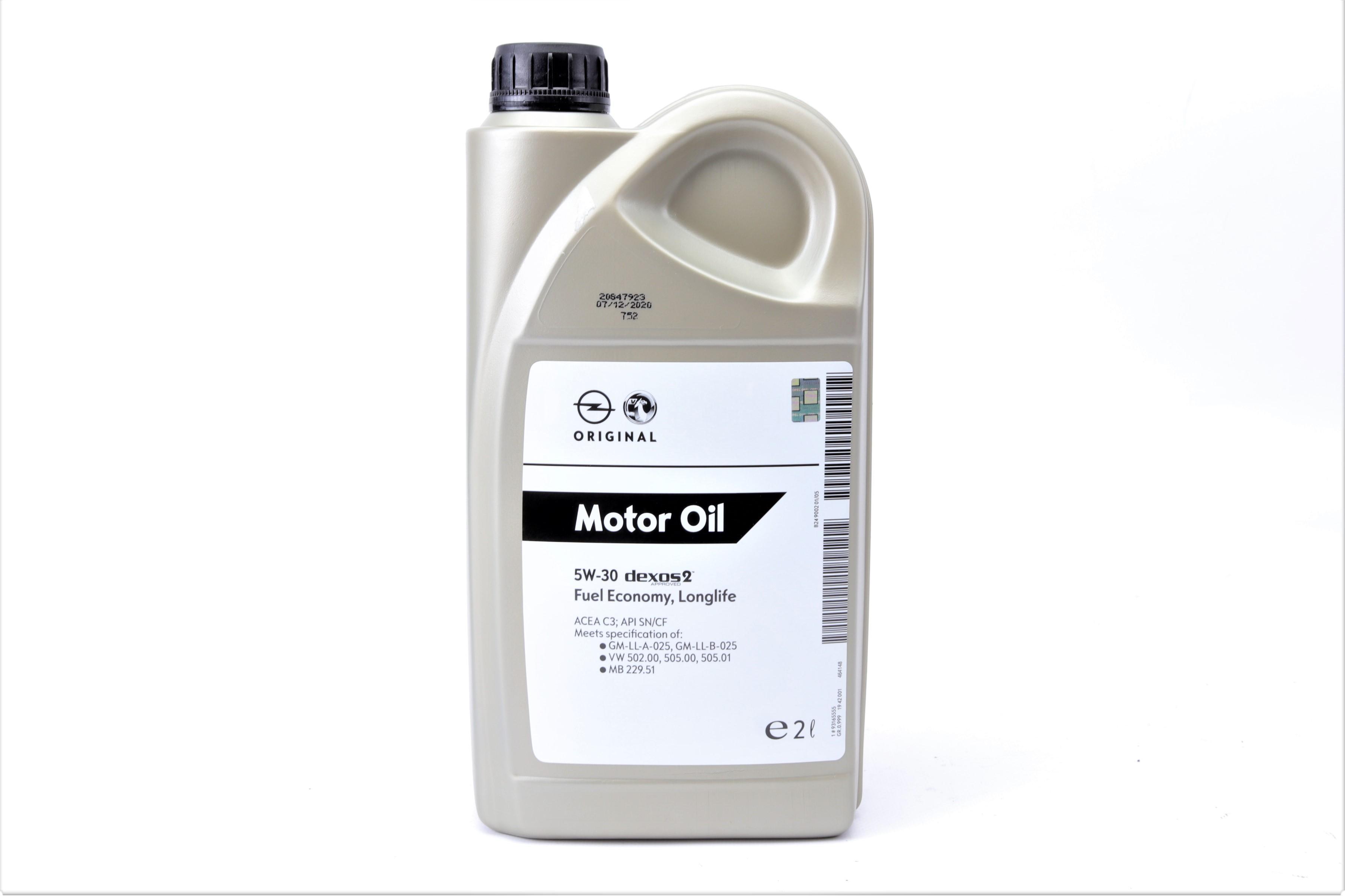 Олива 5W30 GM Dexos2 (2L)