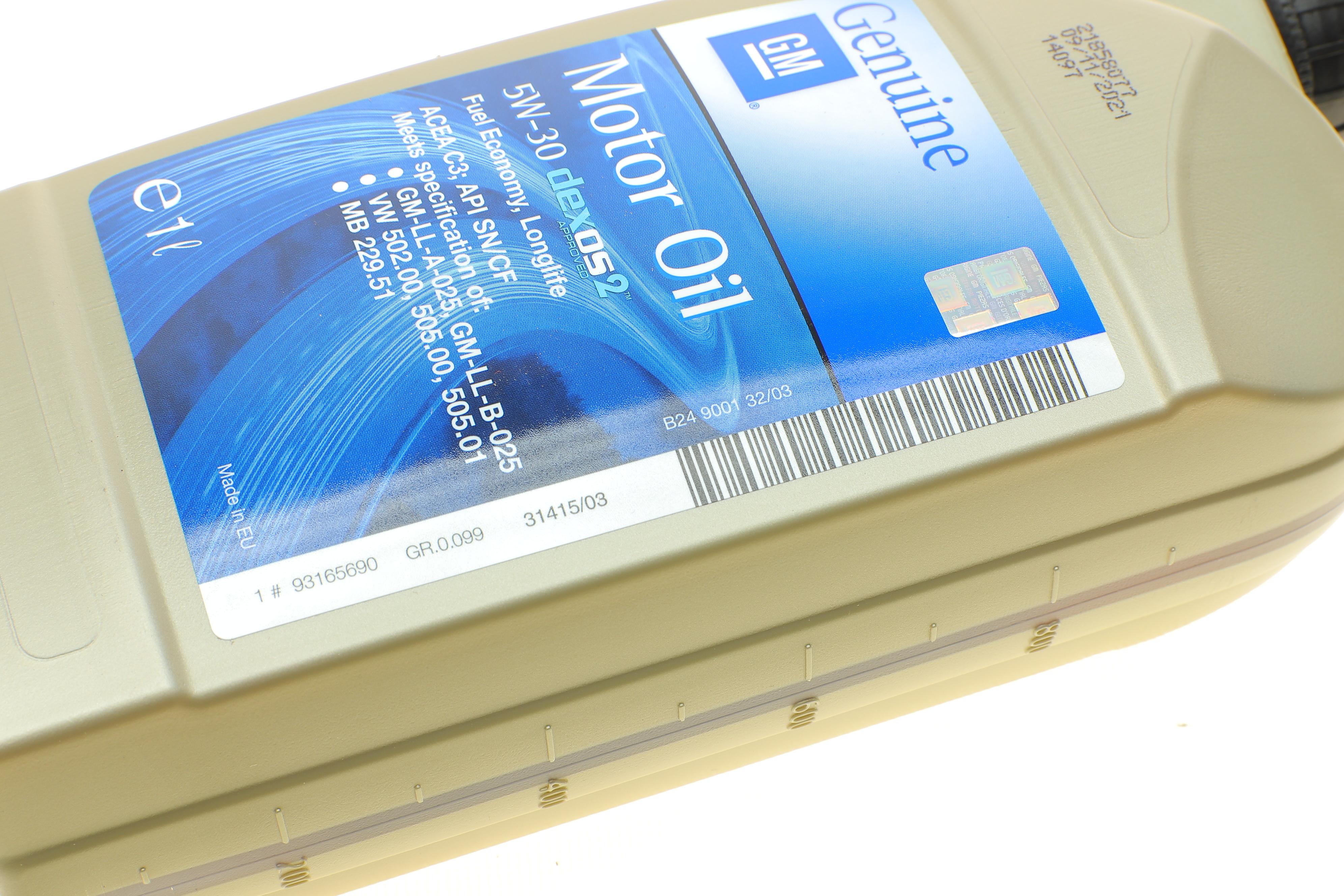 Олива 5W30 GM Dexos2 (1L) 1942002