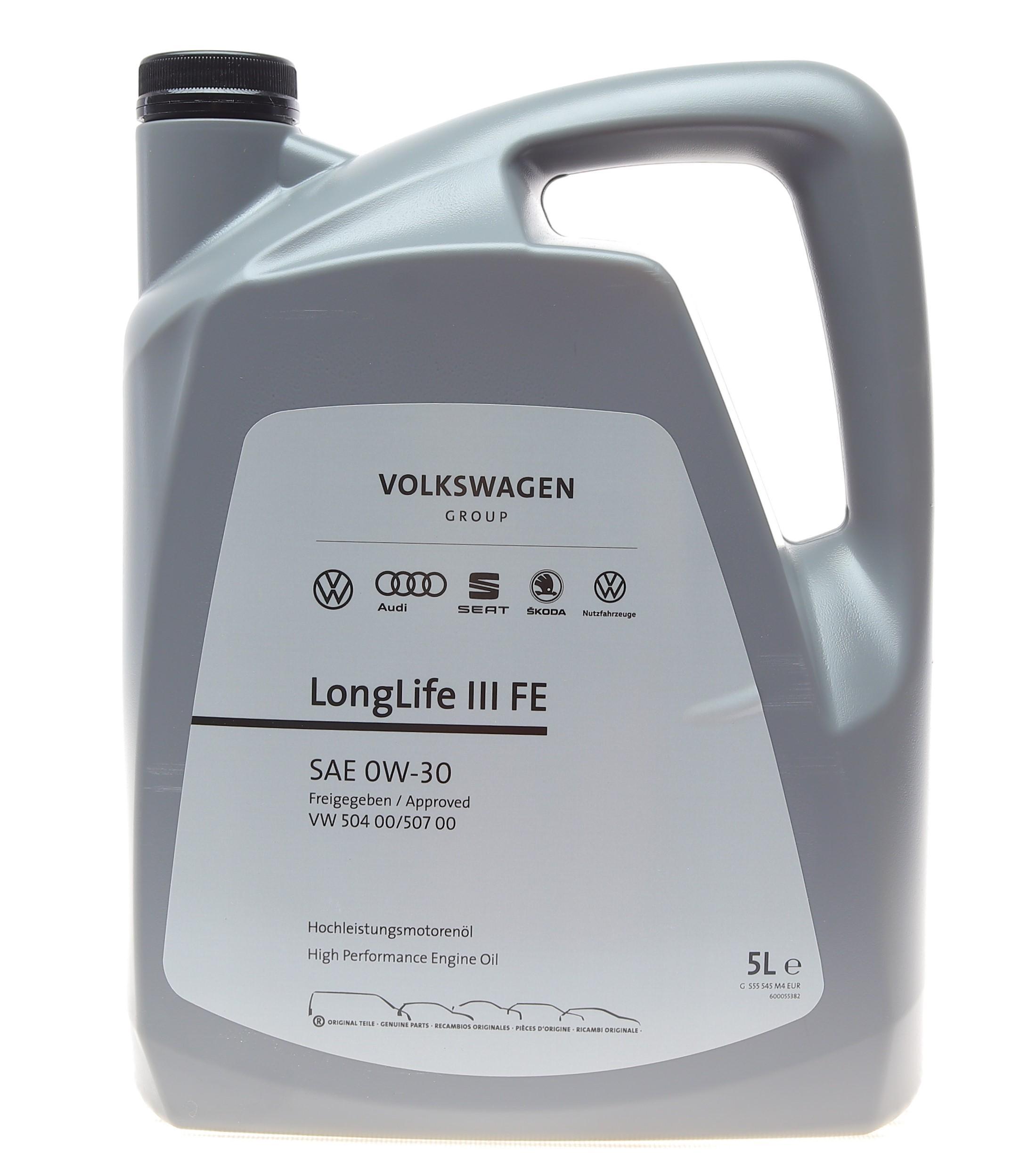 Олива 0W30 LongLife III FE (5L) VW504.00/507.00