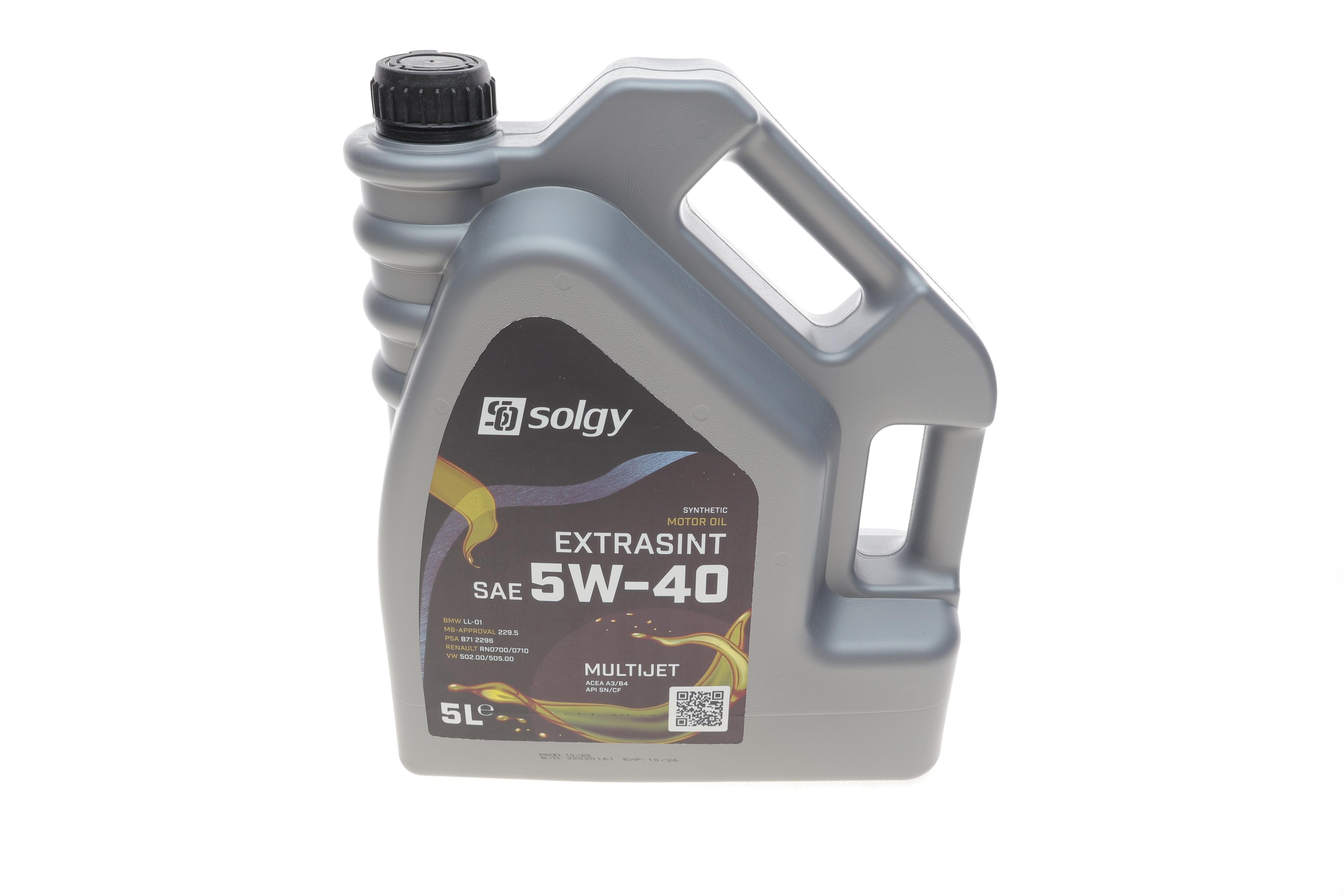 Олива 5W40 EXTRASINT MULTIJET (5L) (RN 0700/0710/MB226.51/API SN/CF/ACEA A3/B4)