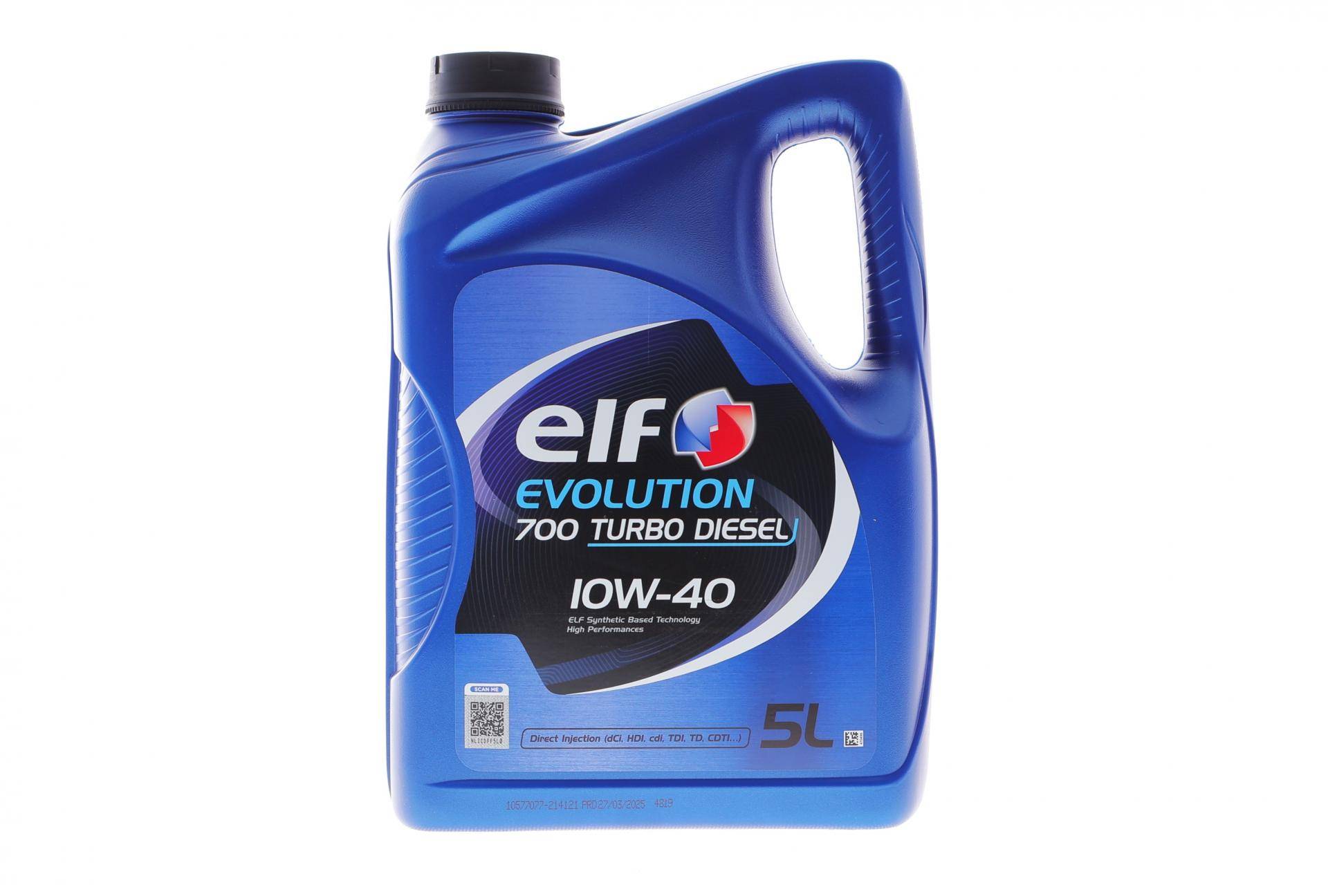 Олива 10W40 Evolution 700 Turbo Diesel (5L) (ACEA 2007/A3/B4/API/SL/CF/VW 505.00/MB 229.1)