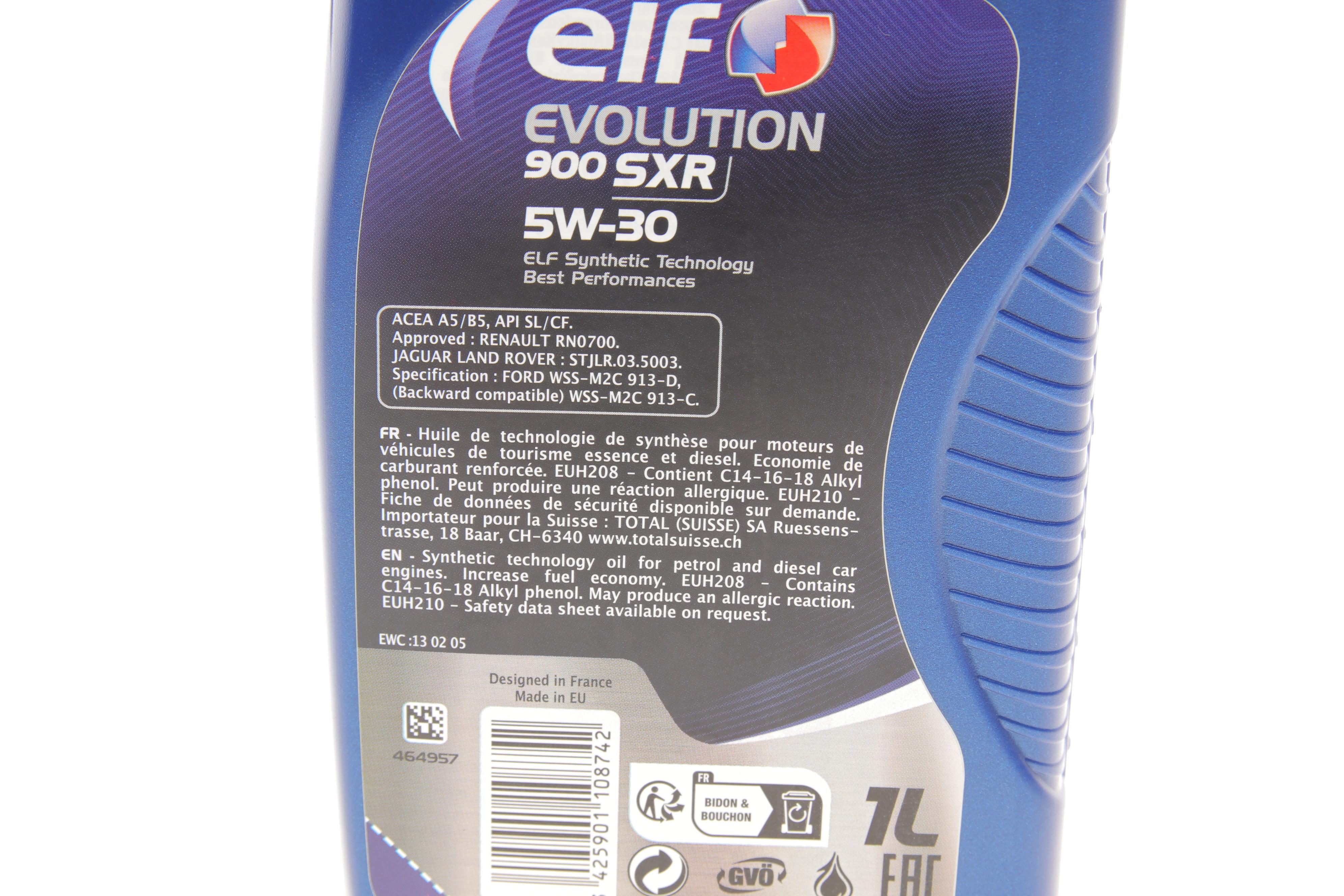 Олива 5W30 Evolution 900 SXR (1L) (456602) (ACEA A5/B5/API SM/CF/RN 0700/RN 0710)