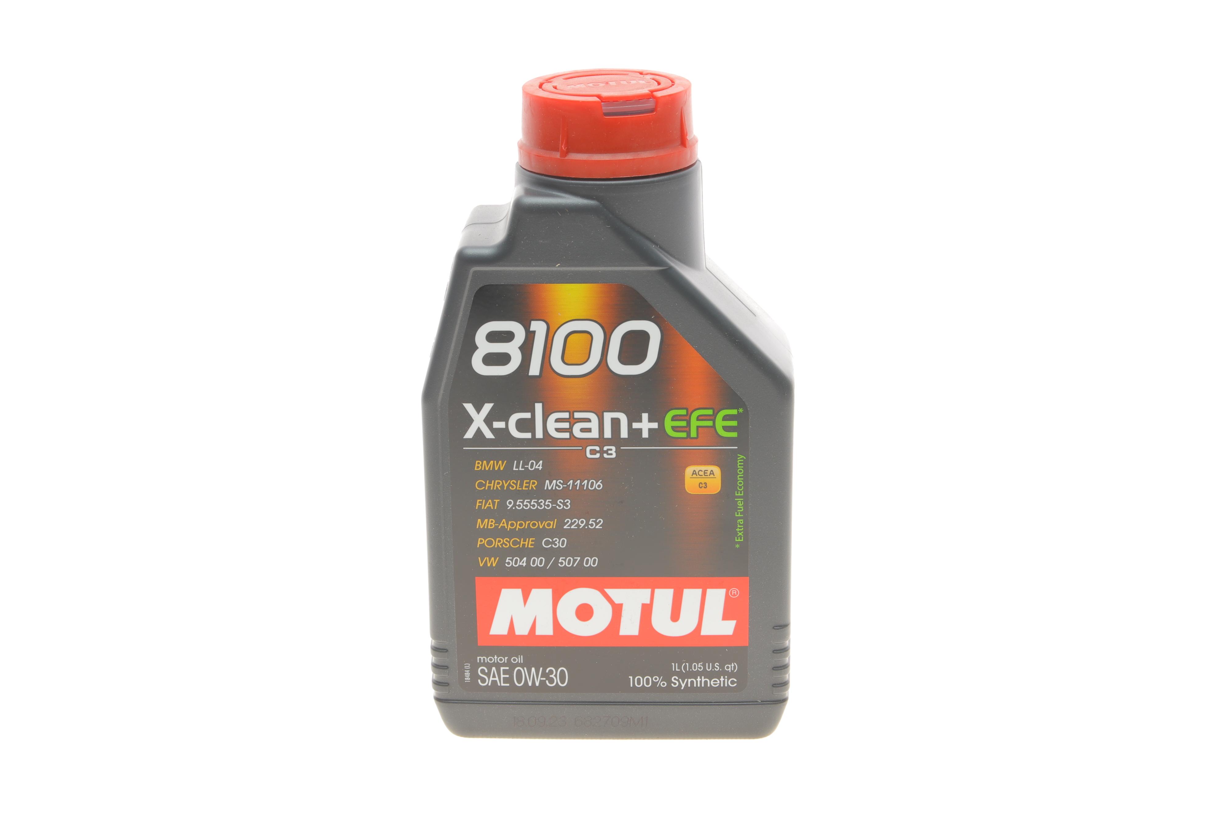 Олива 0W30 8100 X-clean+EFE  (1L) (LL-04/VW 504 00/507 00/MB 229.52/Porsche C30) (111657)