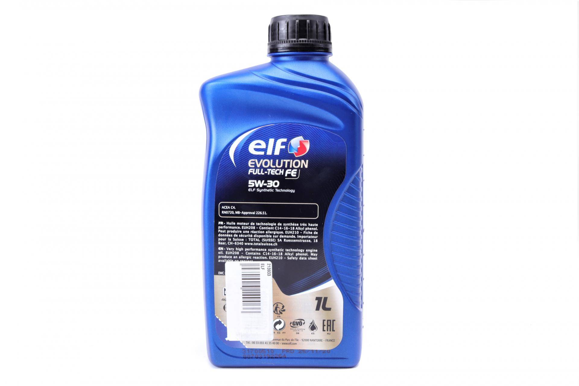 Олива 5W30 Evolution Full-Tech FE (1л) (C4/RN 0720/MB226.51)