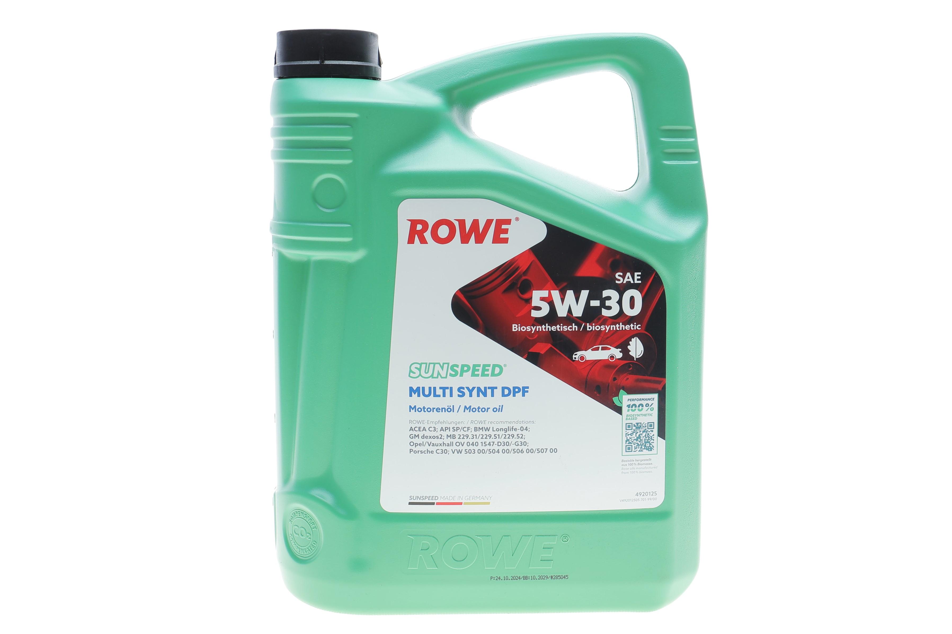 Олива 5W30 SUNSPEED MULTI SYNT DPF (5L) (BMW LL-04/MB229.51/229.31/229.52/VW504 00/507 00/GM dexos2)