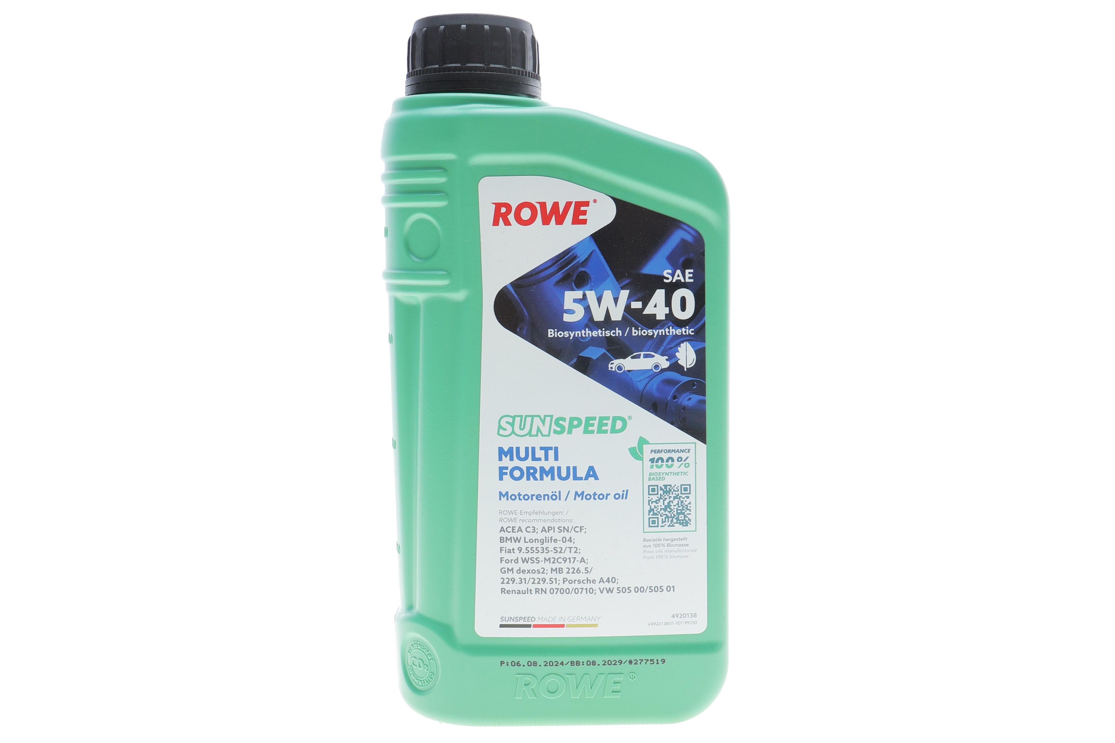 Олива 5W40 SUNSPEED MULTI FORMULA (1L) (MB 229.51/VW 505 00/505 01/BMW LL-04/RN0710/0700)