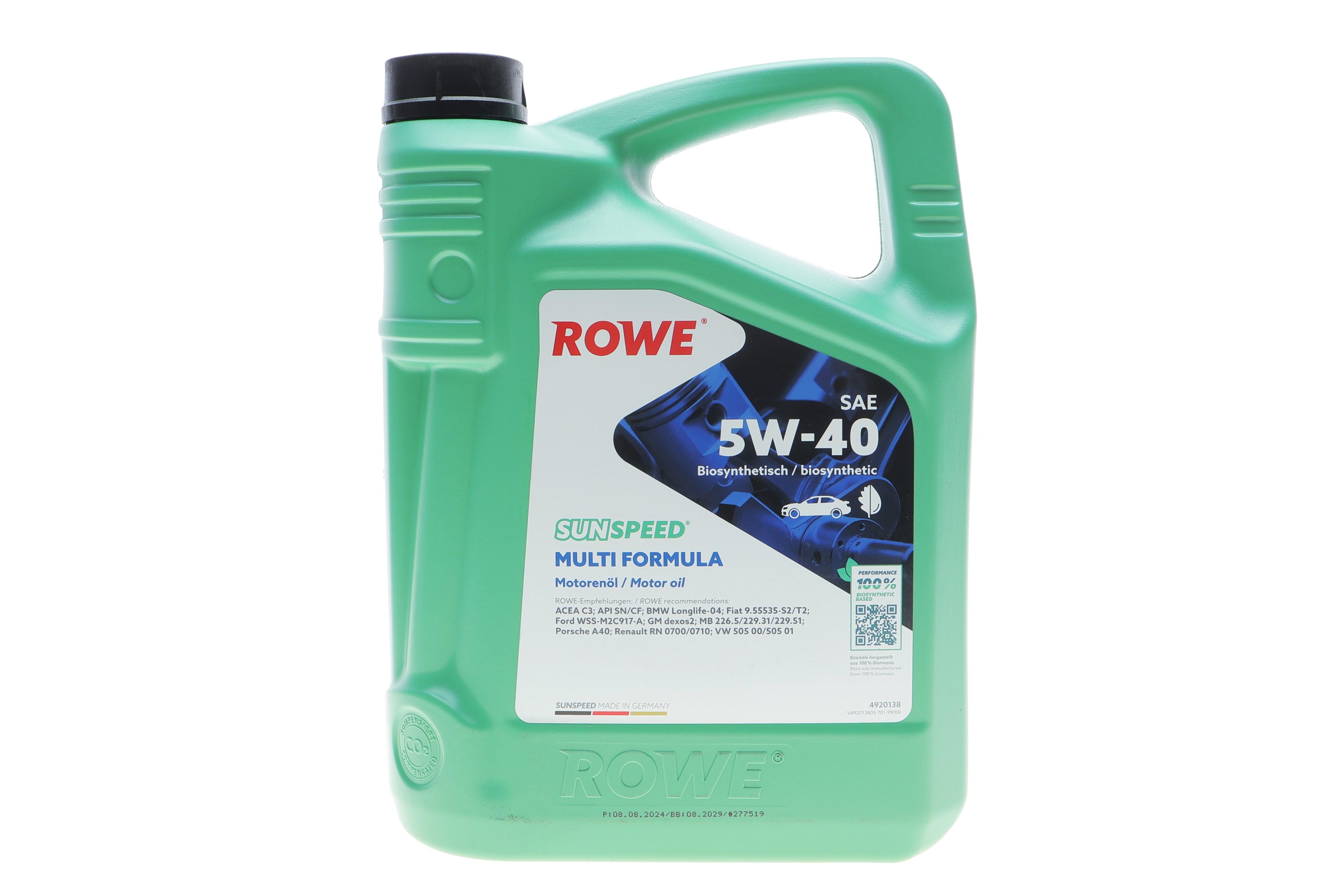 Олива 5W40 SUNSPEED MULTI FORMULA (5L) (MB 229.51/VW 505 00/505 01/BMW LL-04/RN0710/0700)