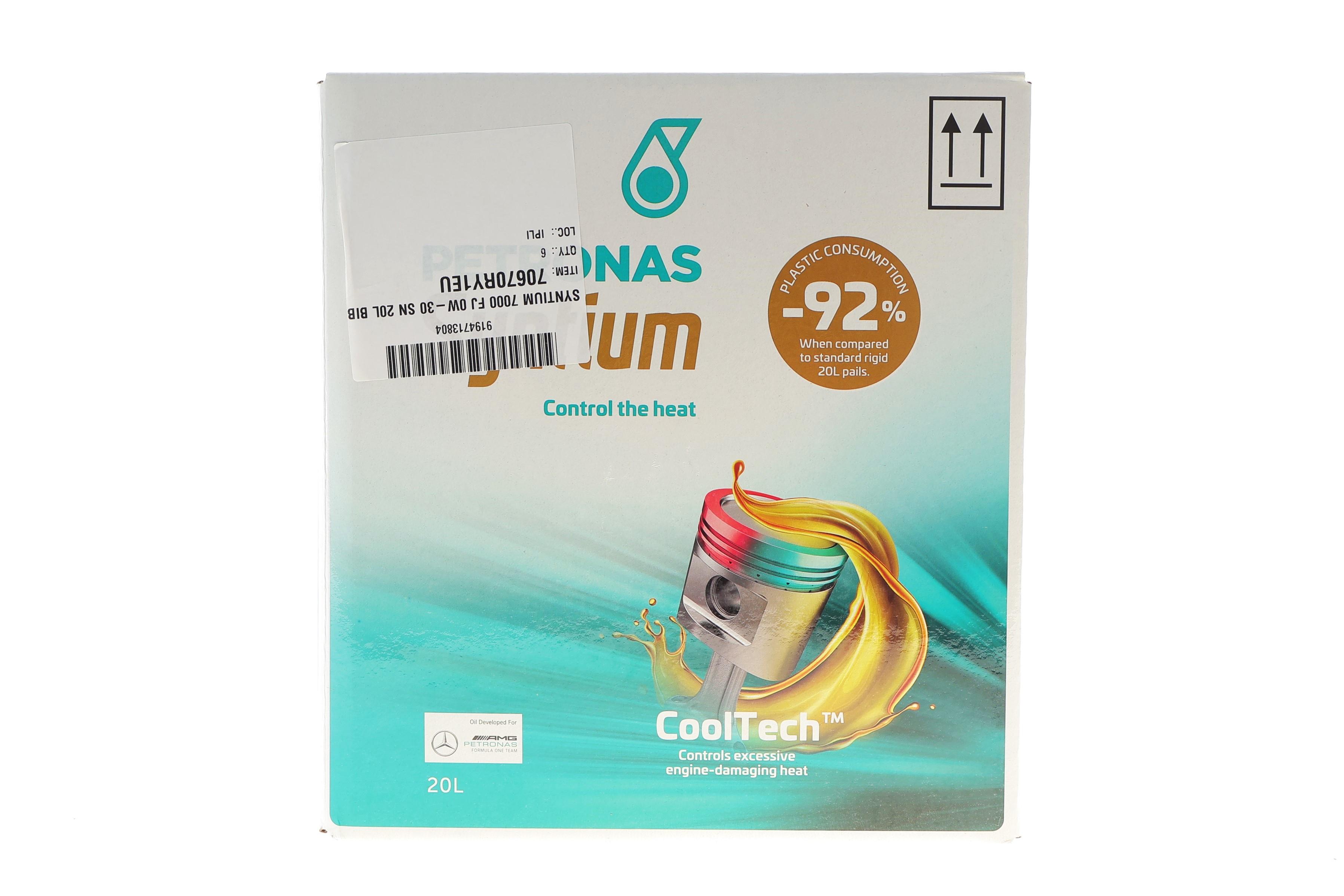 Олива 0W30 SYNTIUM 7000 FJ (20L) (Ford WSS-M2C950-A/Jaguar Land Rover STJLR.03.5007) (ACEA C2) упаковка BiB