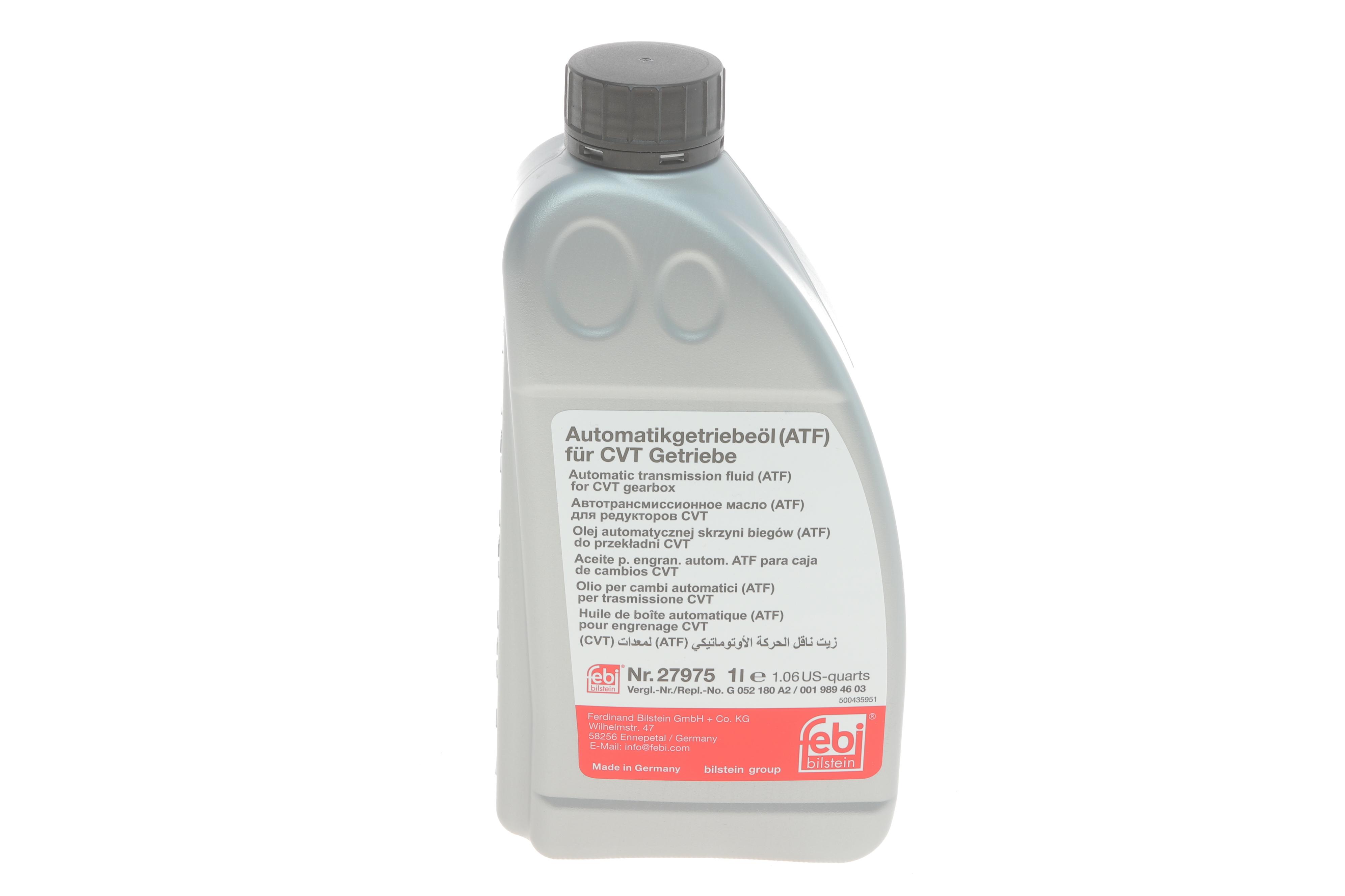 Олива трансмісійна АКПП CVT (1L) MB236.20/VW TL 52180/