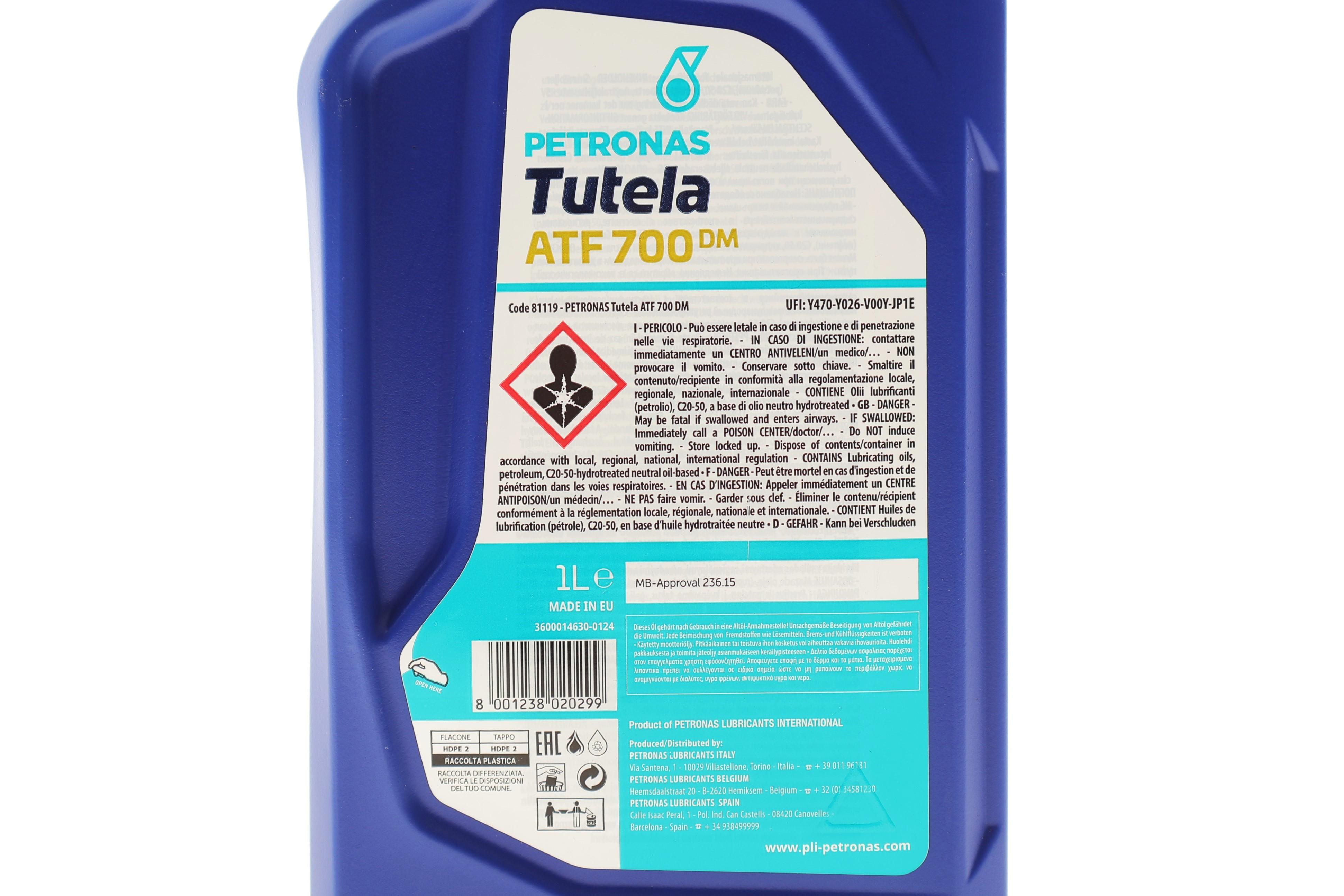 Олива АКПП TUTELA ATF 700 DM (1L) (MB236.15)
