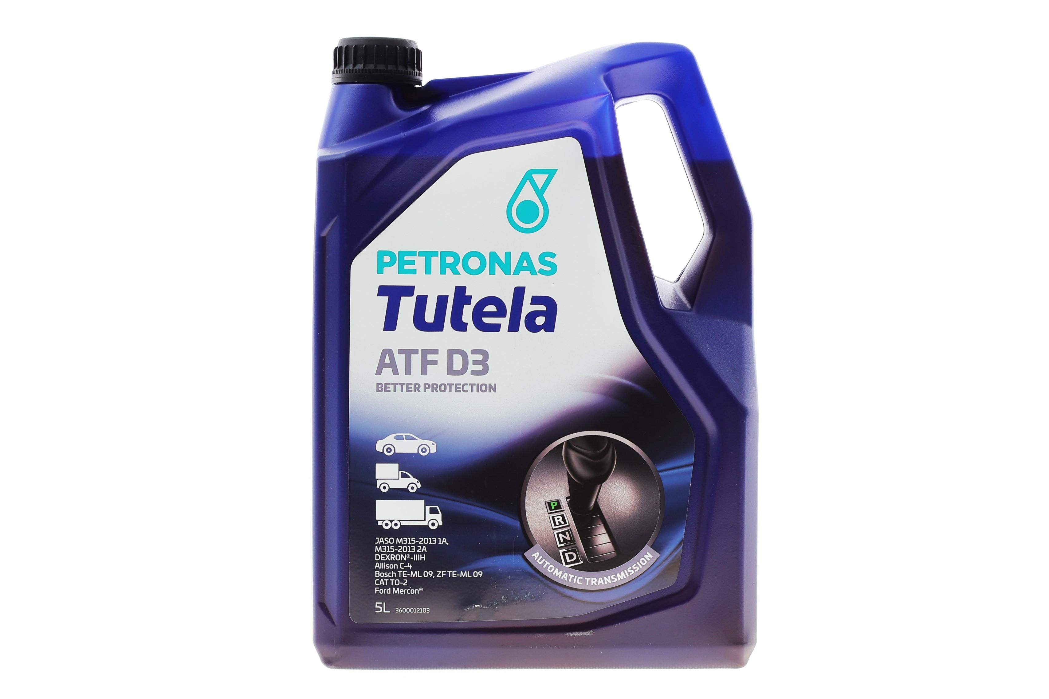 Олива TUTELA ATF D3 (5L) (GM Dexron III-H/Dexron III-G/Allison C4/Ford Mercon)