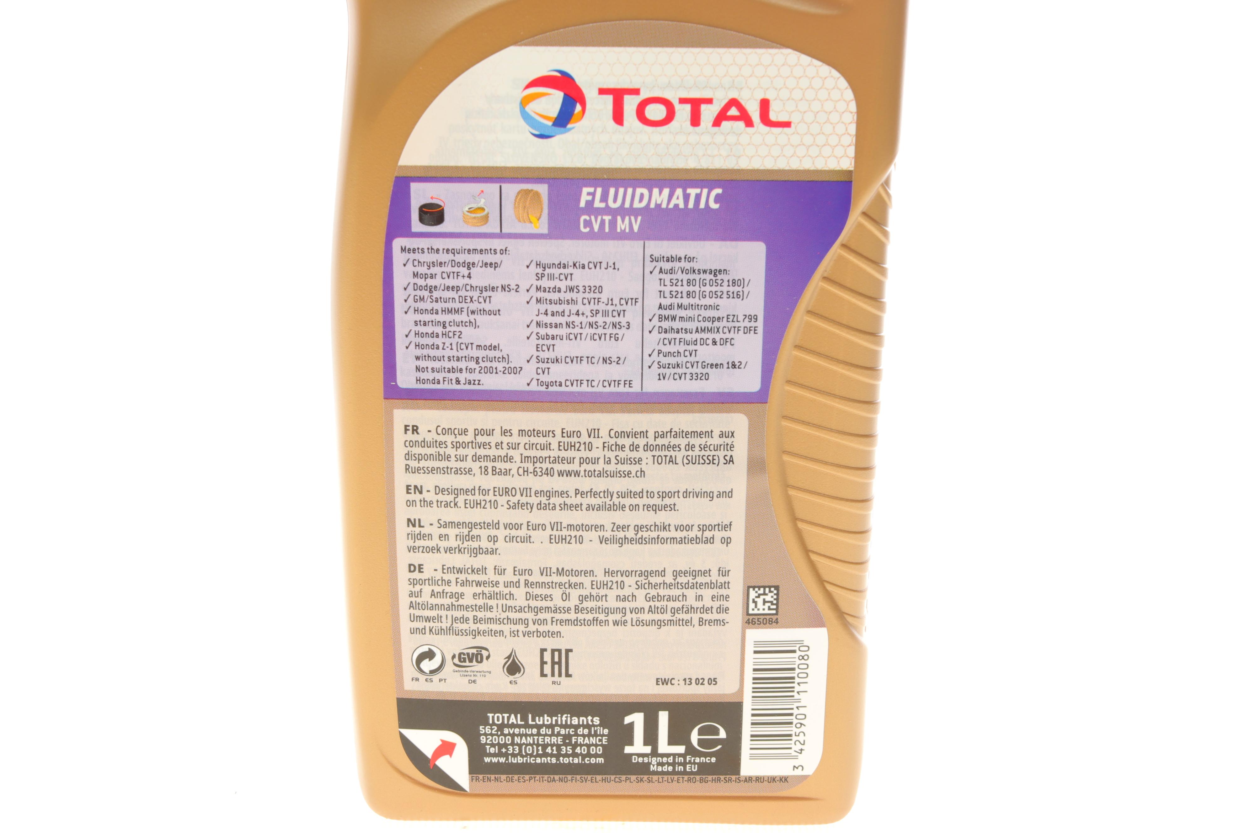 Олива Fluidmatic CVT MV (1L) (варіатор)