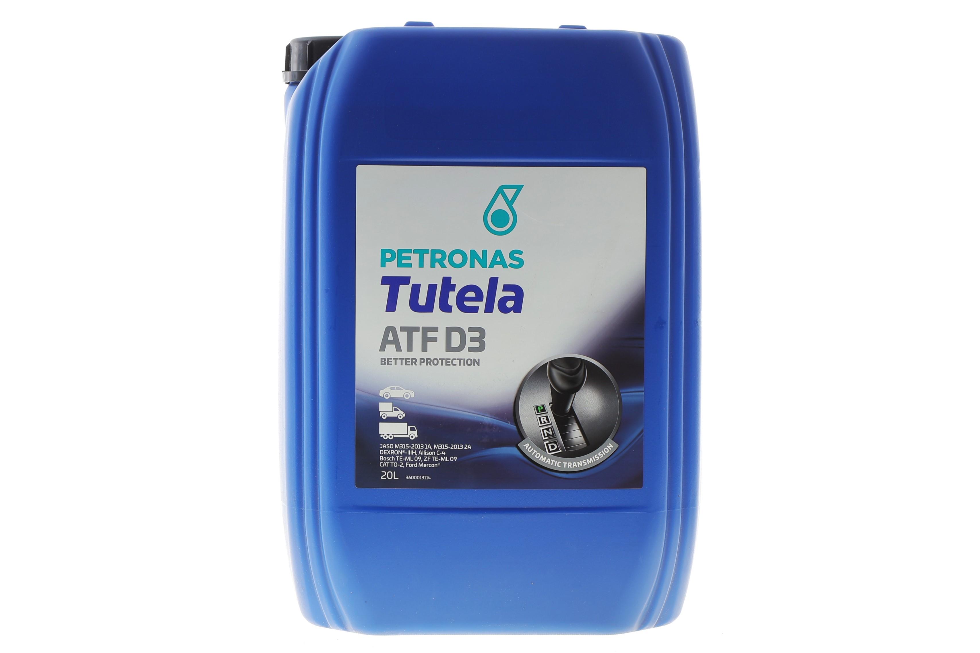Олива TUTELA ATF D3 (20L) (GM Dexron III-H/Dexron III-G/Allison C4/Ford Mercon)