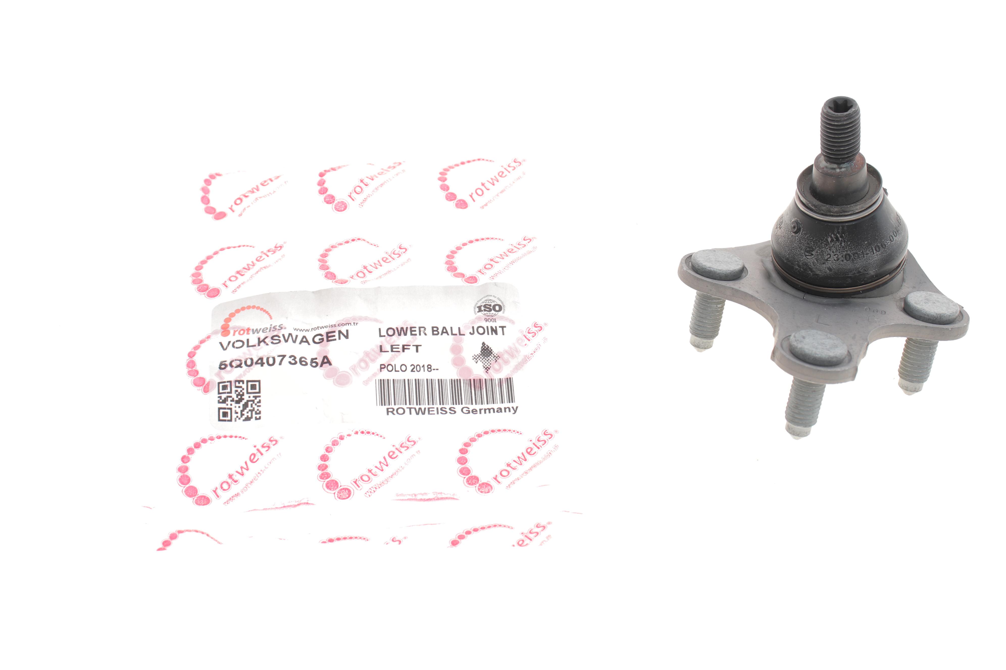 Опора кульова (передня/знизу/L) Audi A3/Skoda Octavia III/VW Caddy IV/Golf VII 12- (всередині OE VAG)