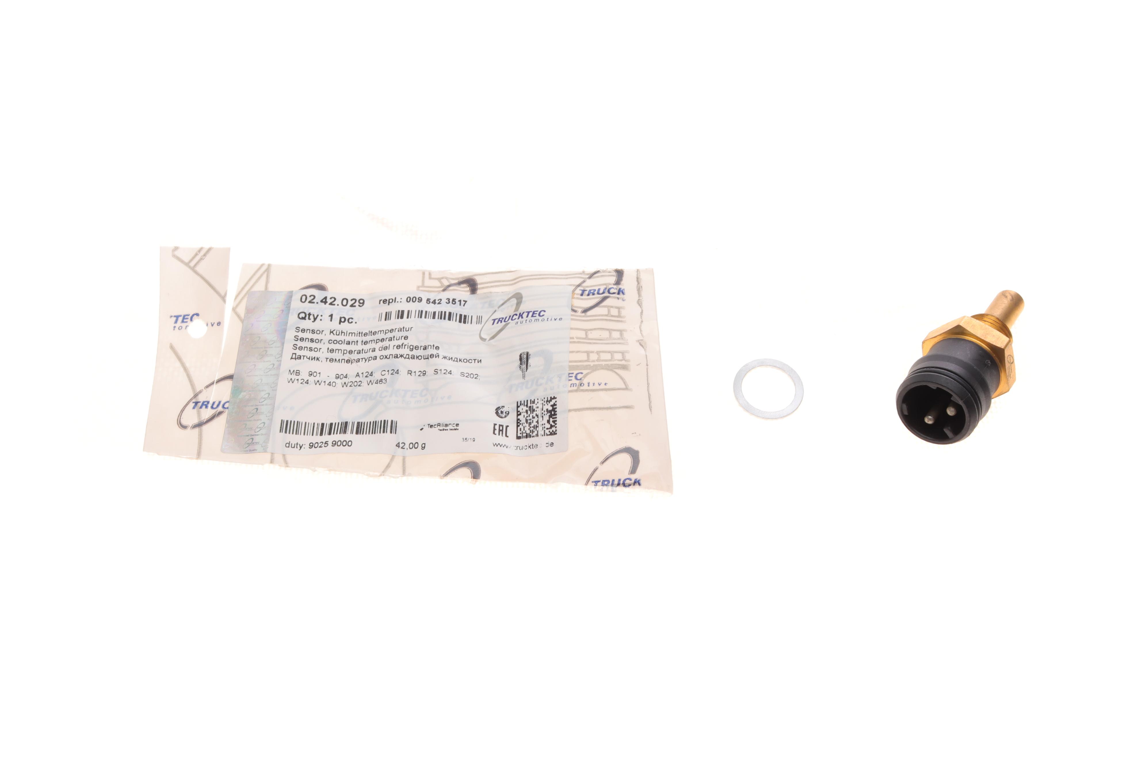 Датчик температури охолоджуючої рідини MB Sprinter OM602 (M14x1,5) (чорний)