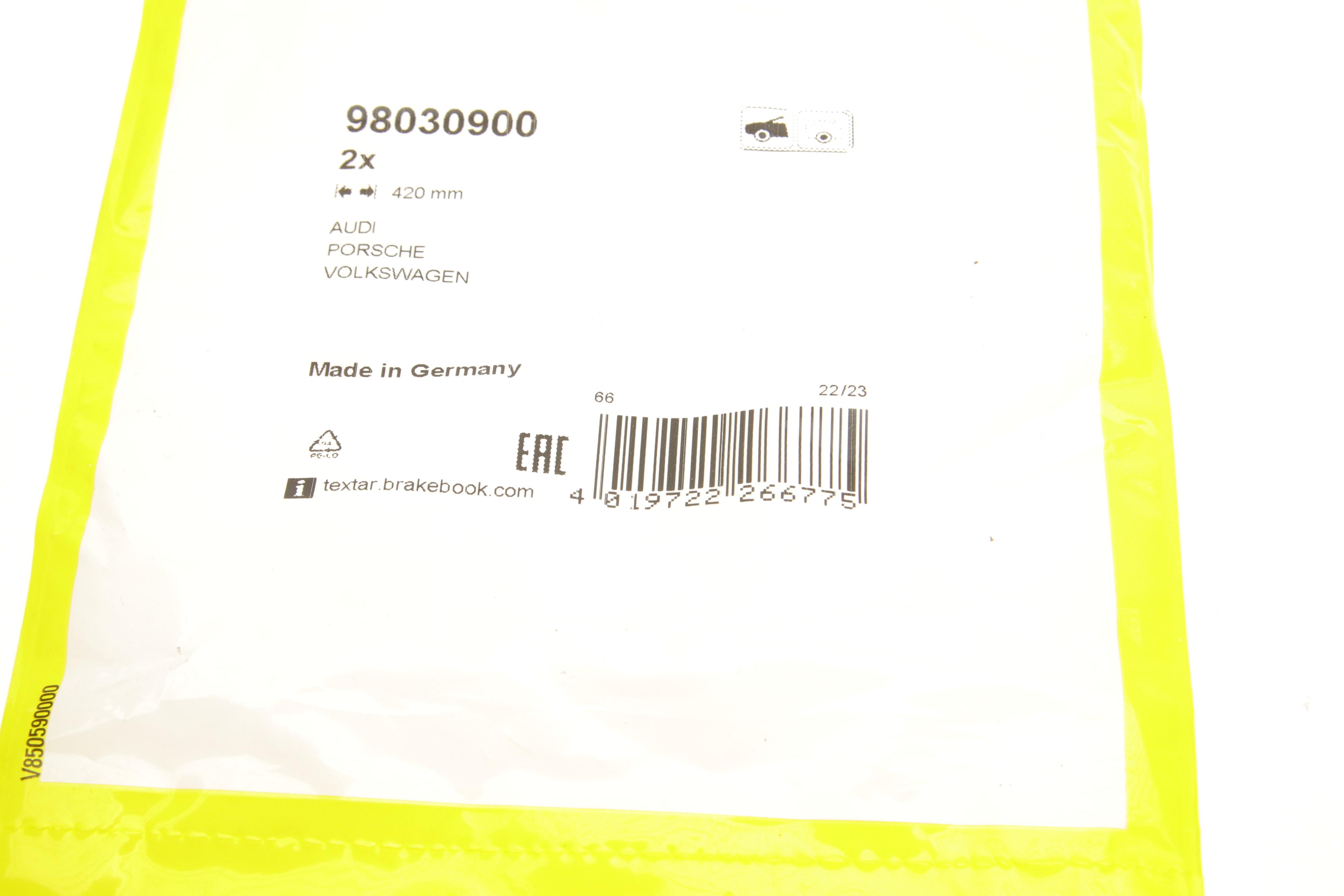 Датчик зносу гальмівних колодок (передніх) VW Touareg 02-10/ Audi Q7 06-15 (к-кт 2шт)