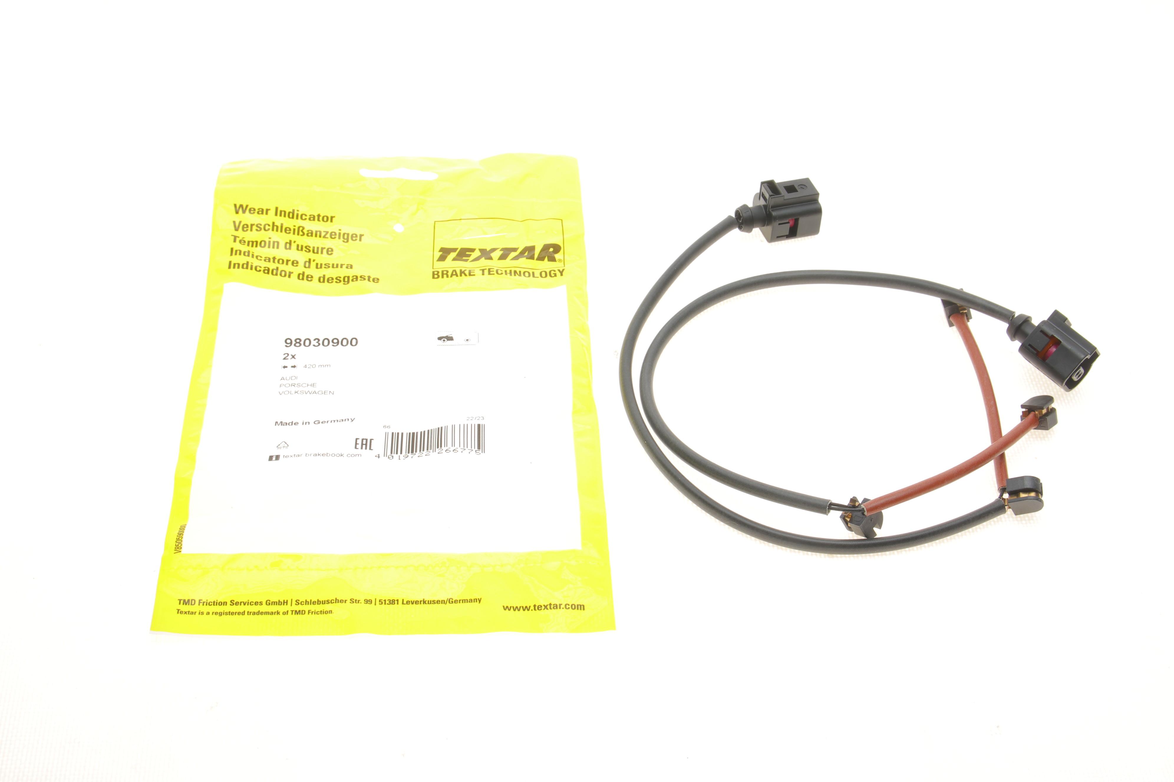 Датчик зносу гальмівних колодок (передніх) VW Touareg 02-10/ Audi Q7 06-15 (к-кт 2шт)