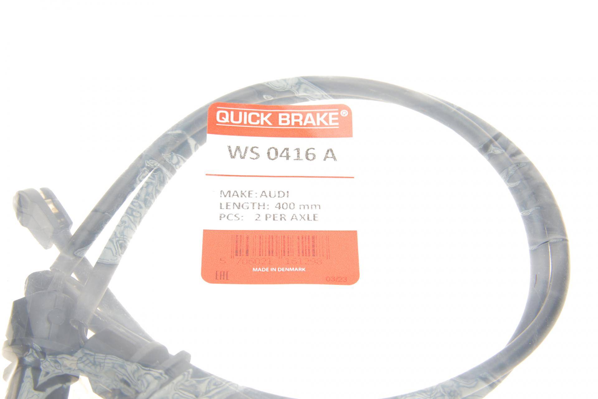 Датчик зносу гальмівних колодок (передніх) Audi A4/A5/Q5/Q7 15- L=400mm (К-кт 2шт.)