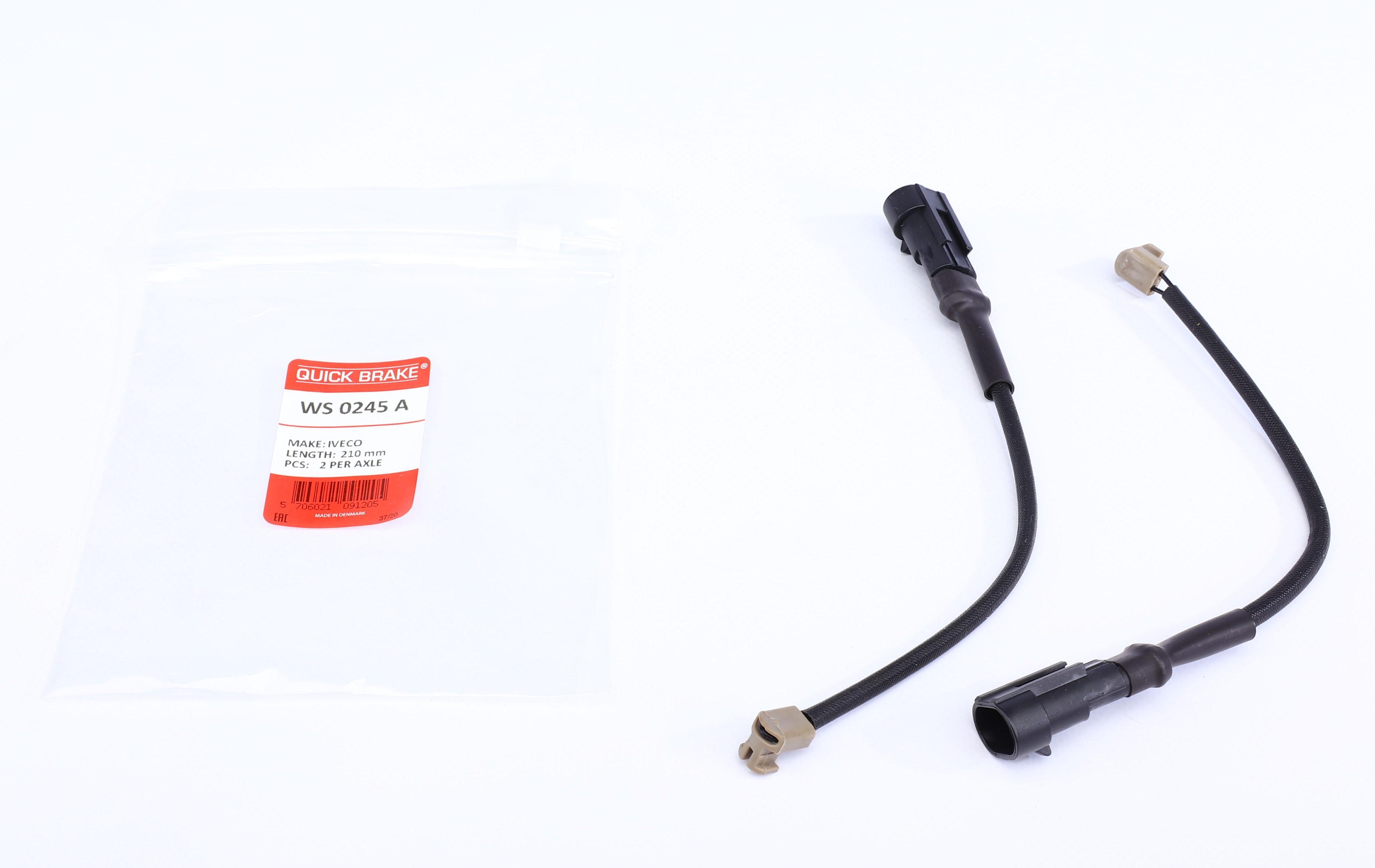 Датчик зносу гальмівних колодок (передніх) Iveco Daily III/IV 06-11 (L=210mm) К-кт 2 шт.