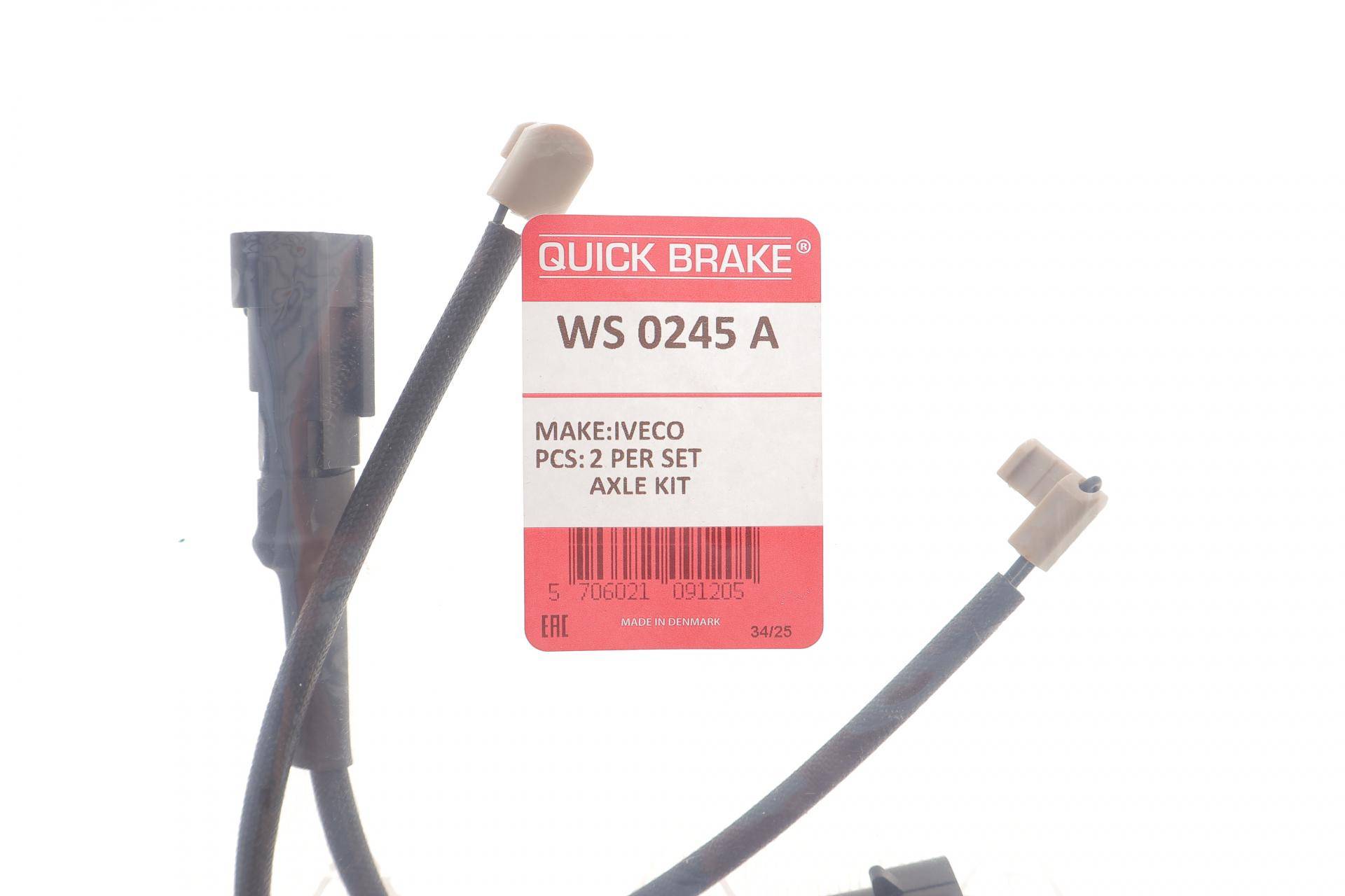 Датчик зносу гальмівних колодок (передніх) Iveco Daily III/IV 06-11 (L=210mm) К-кт 2 шт.