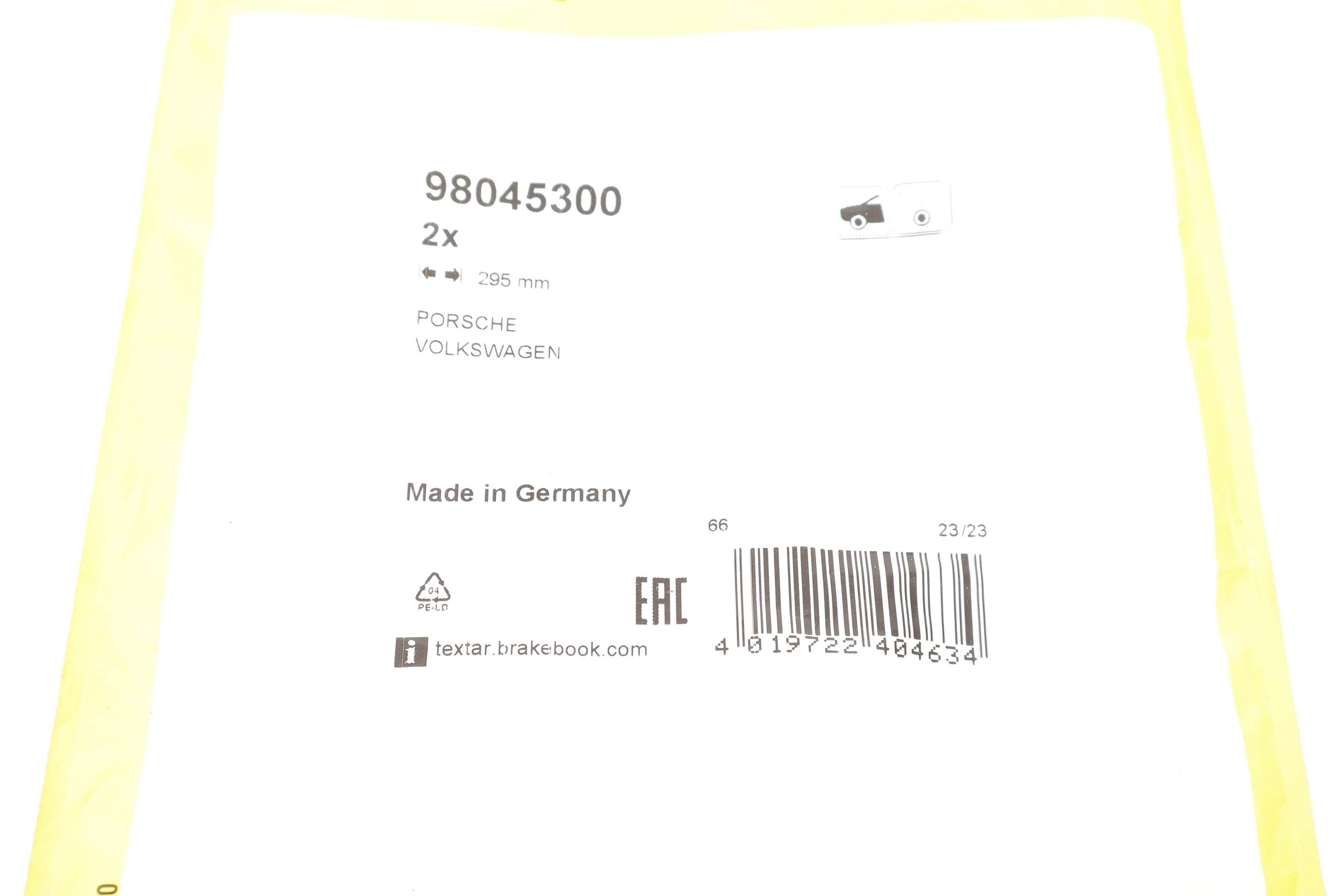 Датчик зносу гальмівних колодок (передніх) Porsche Cayenne/VW Touareg 10- (к-кт 2шт)