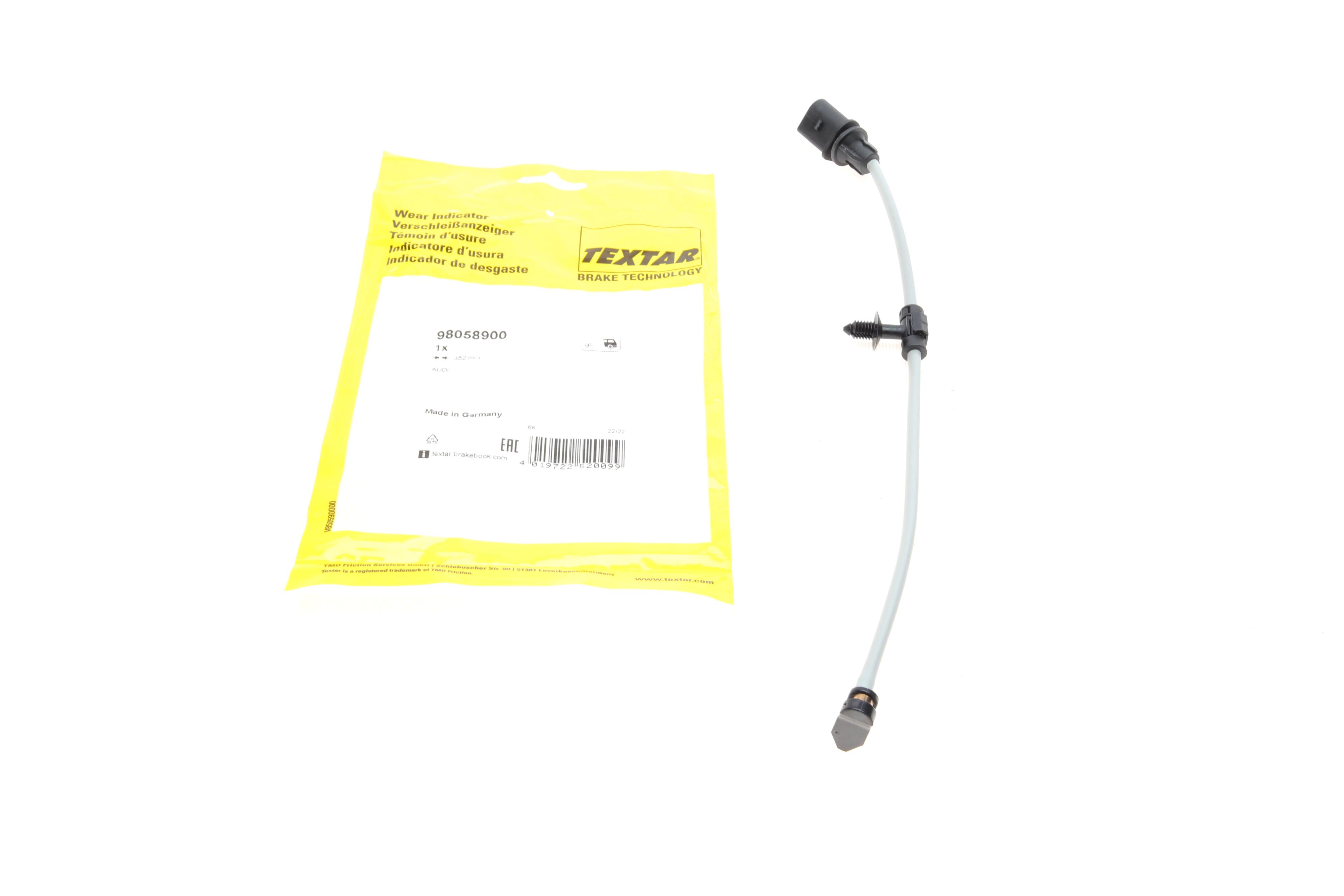 Датчик зносу гальмівних колодок (задніх) Audi A6/A7/E-tron/Q5 16- (L=352mm)