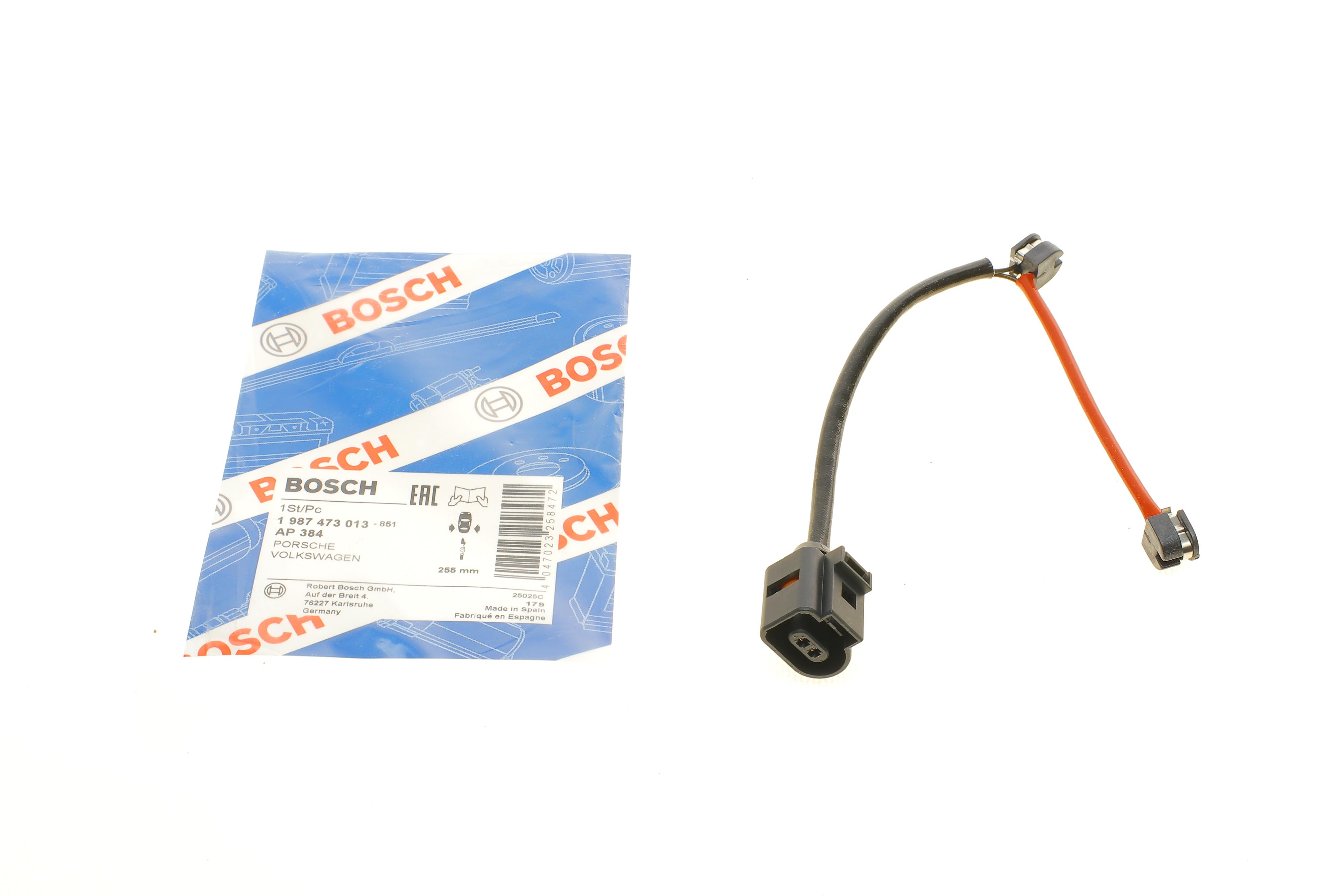 Датчик зношування гальмівних колодок (задніх) Audi Q7/Porsche Cayenne 3.0-6.0TDI 03-15 (L=255mm)