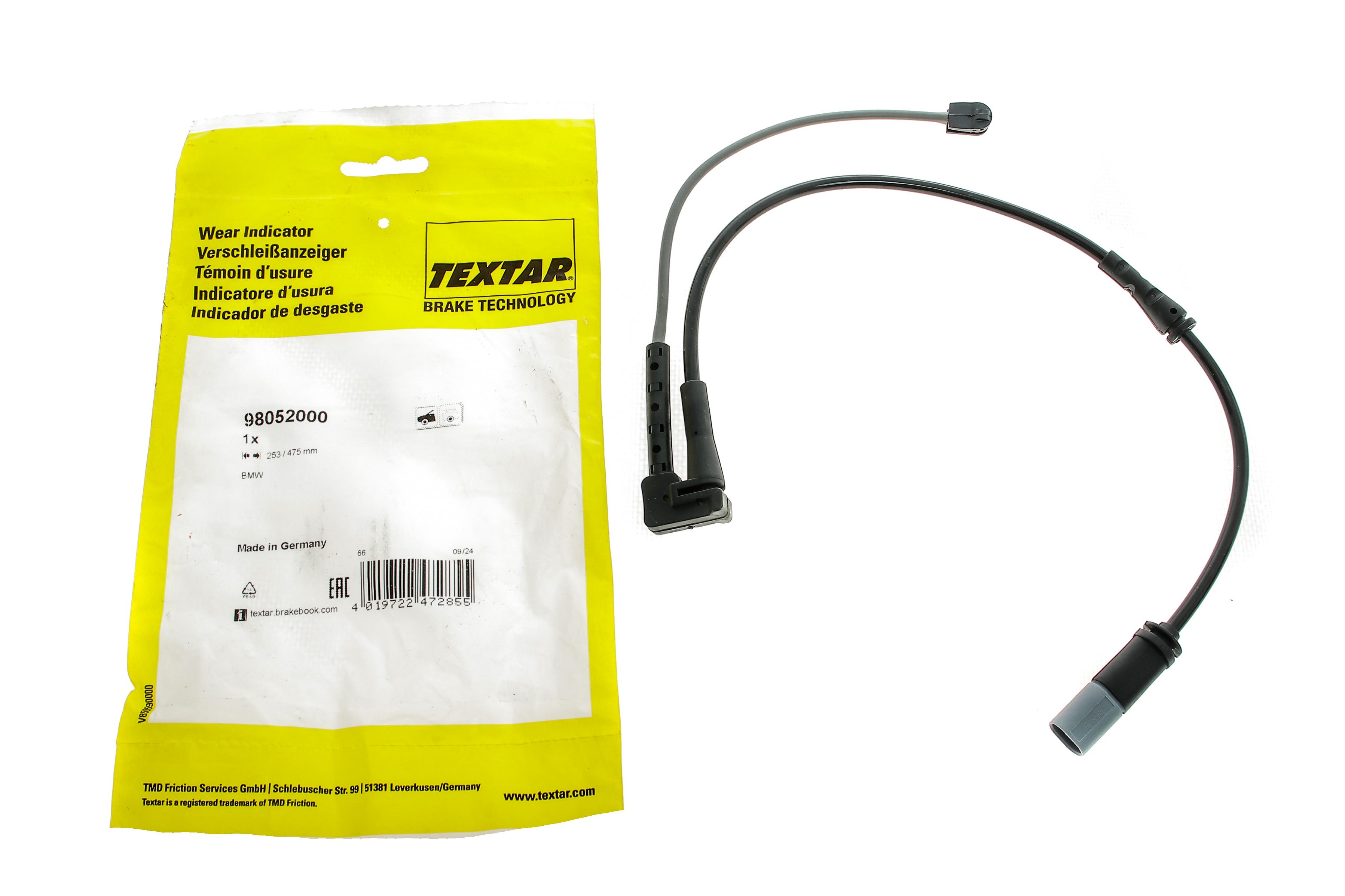 Датчик зносу гальмівних колодок (передніх) BMW X1 (F48)/X2 (F39) /Mini Cooper 13- (L=475mm+L2=253mm)