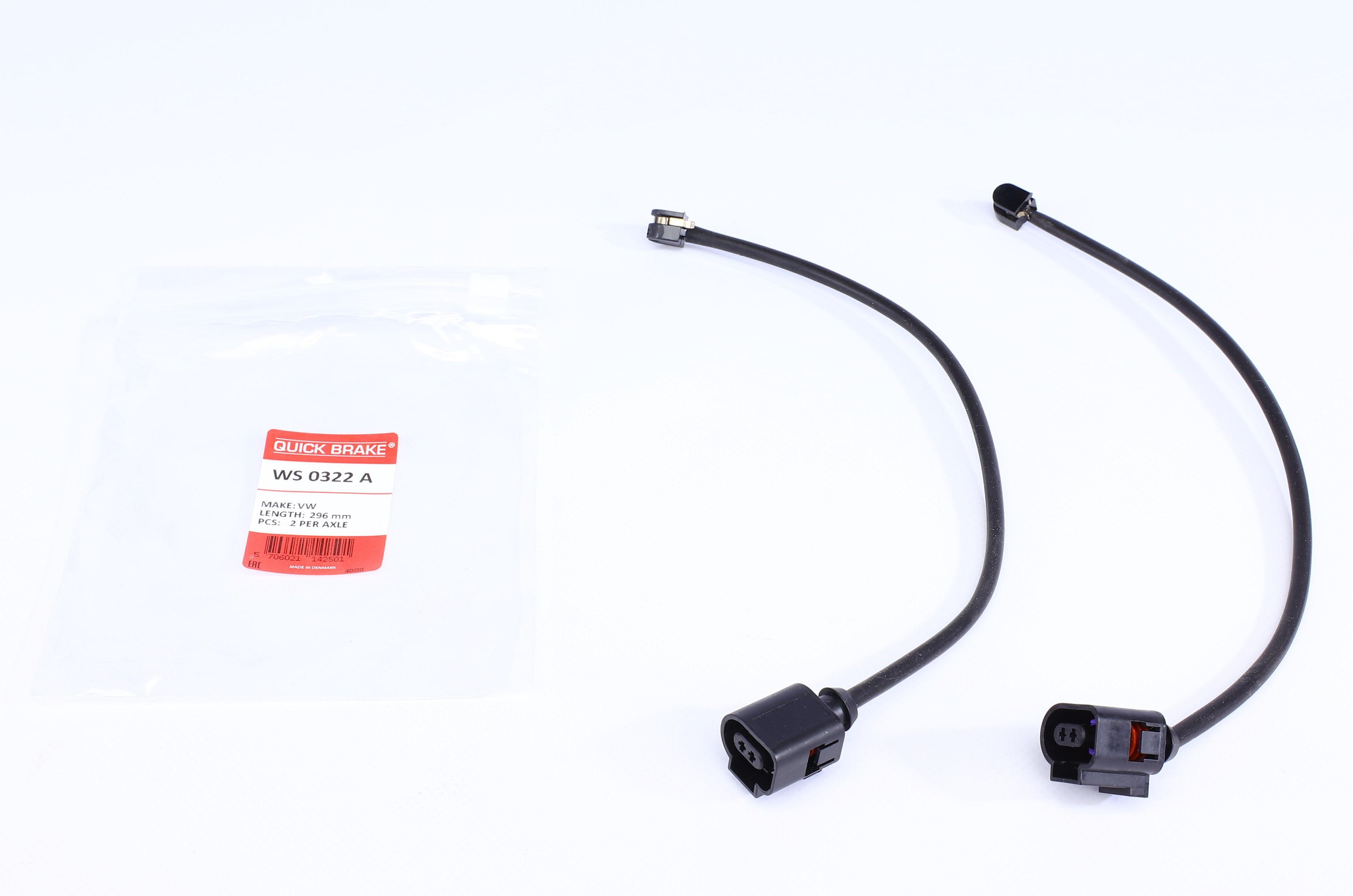 Датчик зносу гальмівних колодок (передніх) Porsche Cayenne/VW Touareg 10- (L=296mm) К-кт 2 шт.